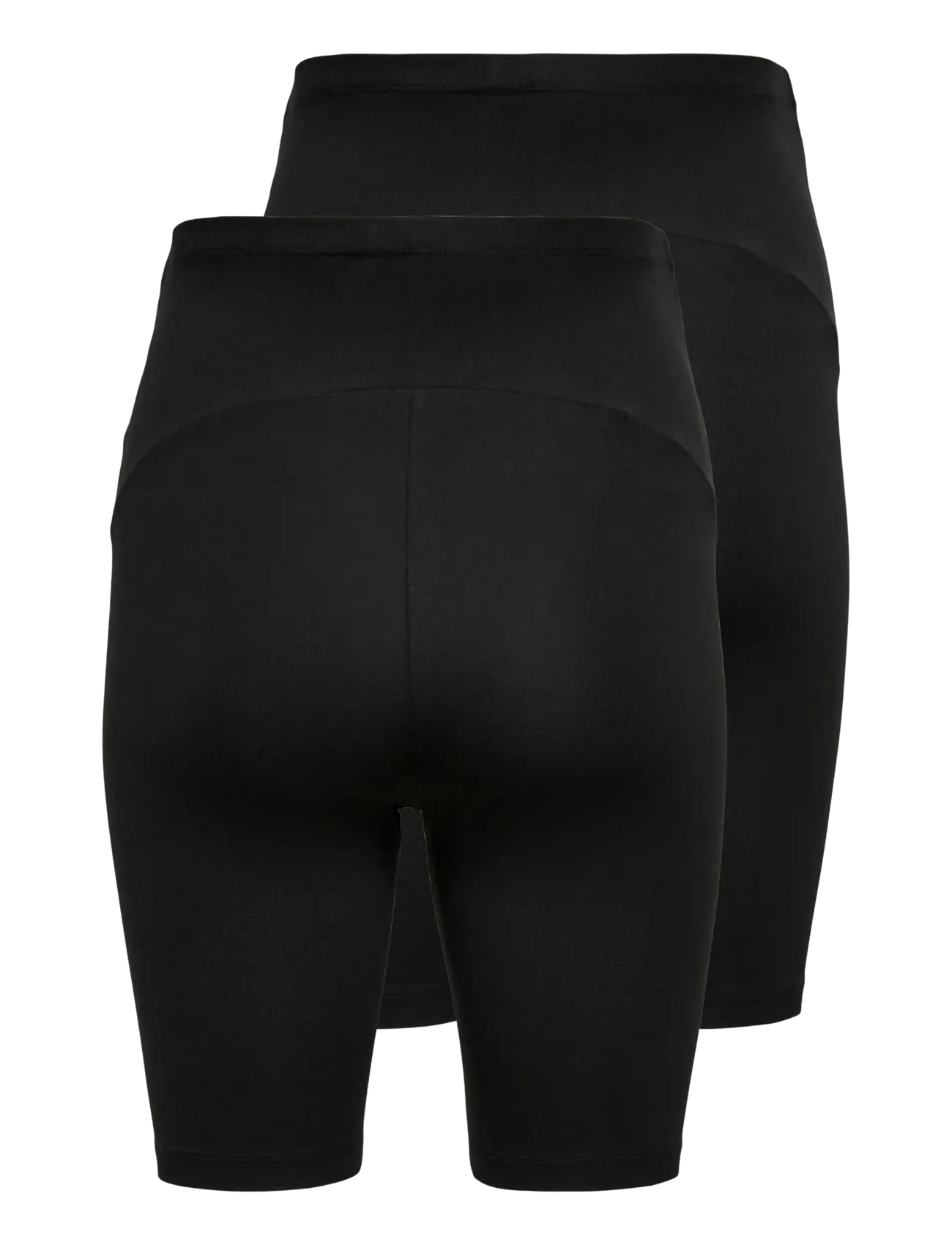 Only Maternity - OLMLOVELY SHORTS JRS MAT 2PACK NOOS - 1/2 länge - black - 2