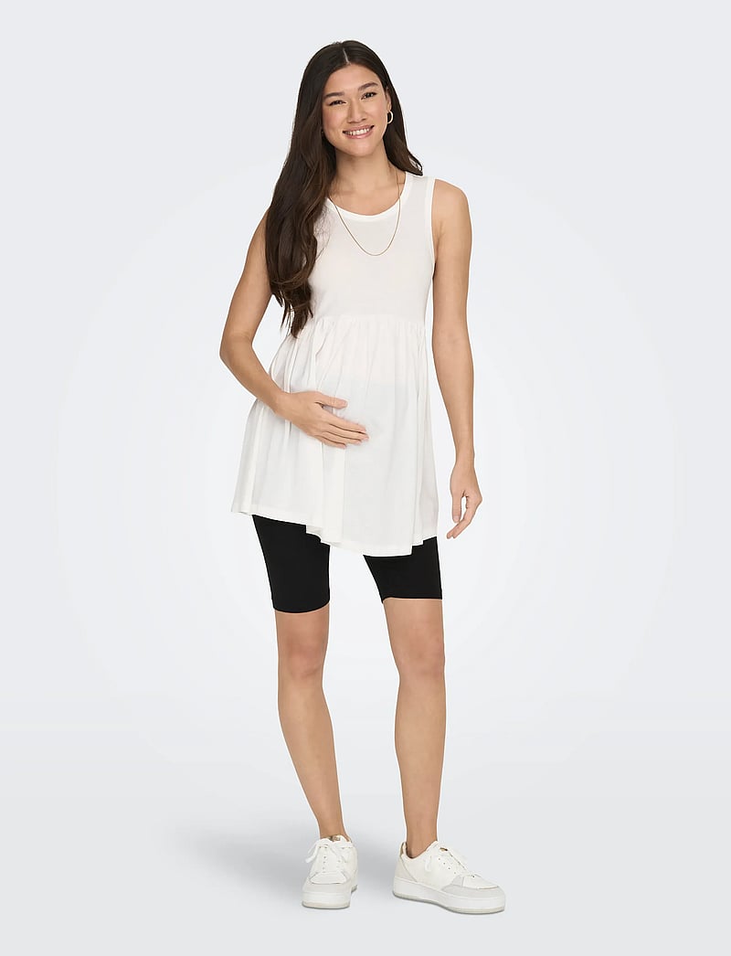 Only Maternity - OLMLOVELY SHORTS JRS MAT 2PACK NOOS - 1/2 pikkus - black - 5