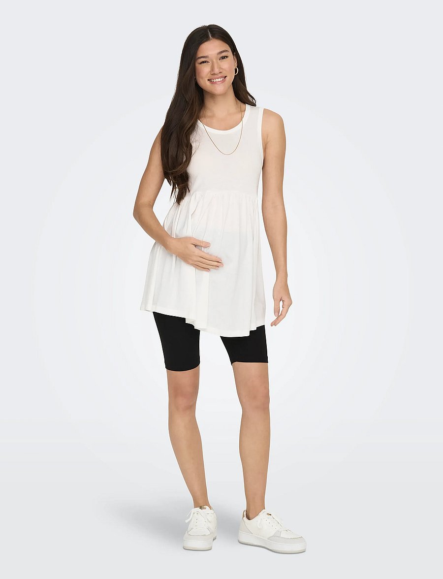 Only Maternity - OLMLOVELY SHORTS JRS MAT 2PACK NOOS - 1/2 länge - black - 5