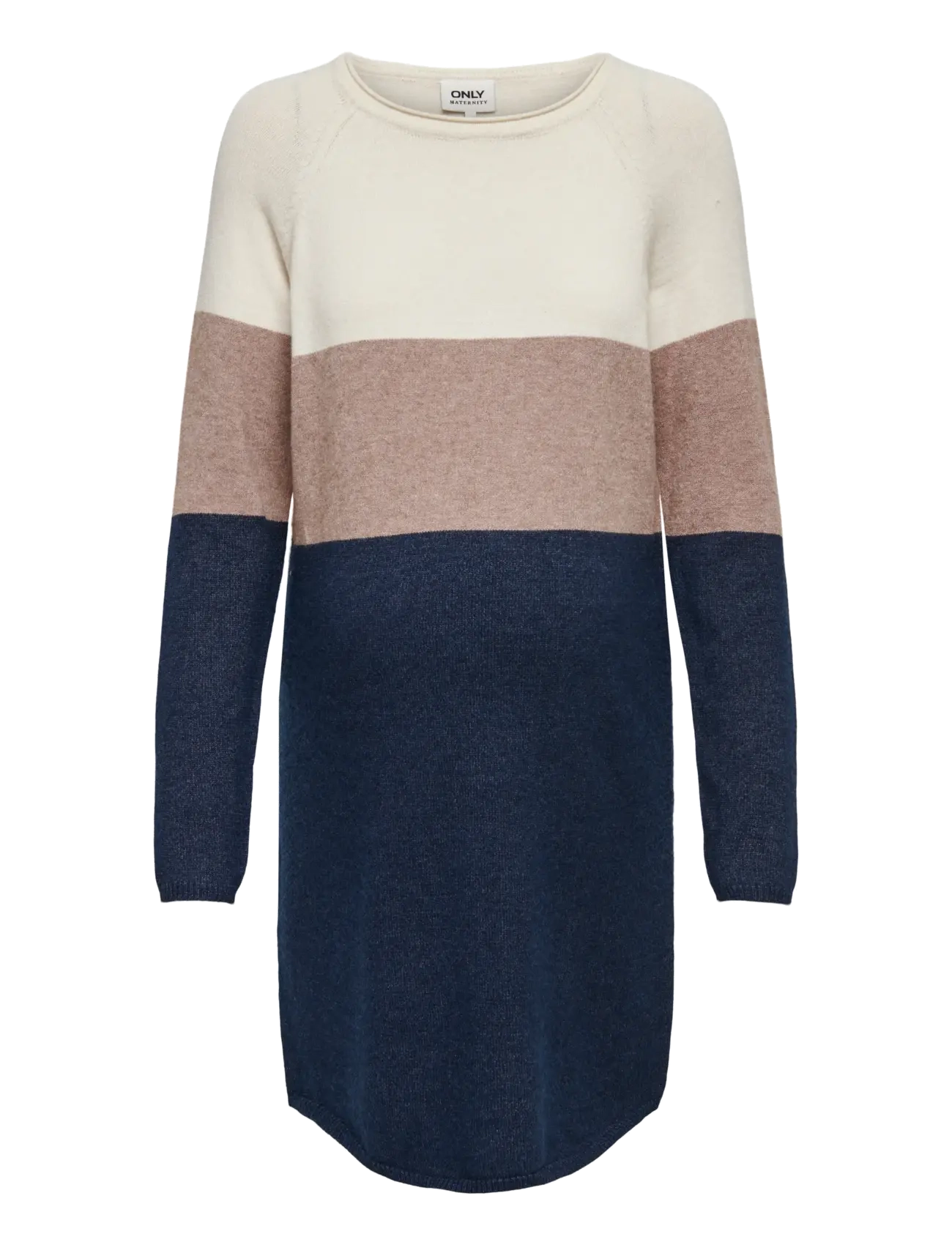 Only Maternity OLMLILLO L/S DRESS KNT NOOS - Only Maternity - WHITECAP GRAY / navy