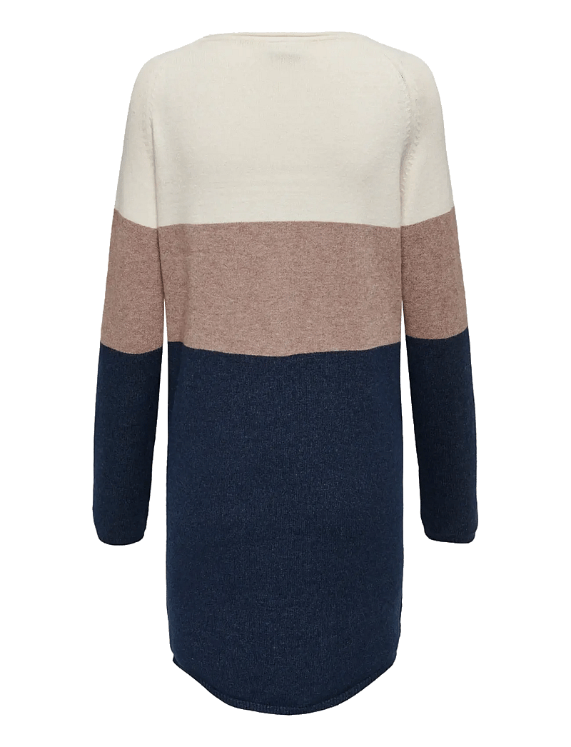 Only Maternity - OLMLILLO L/S DRESS KNT NOOS - knitted dresses - whitecap gray - 2