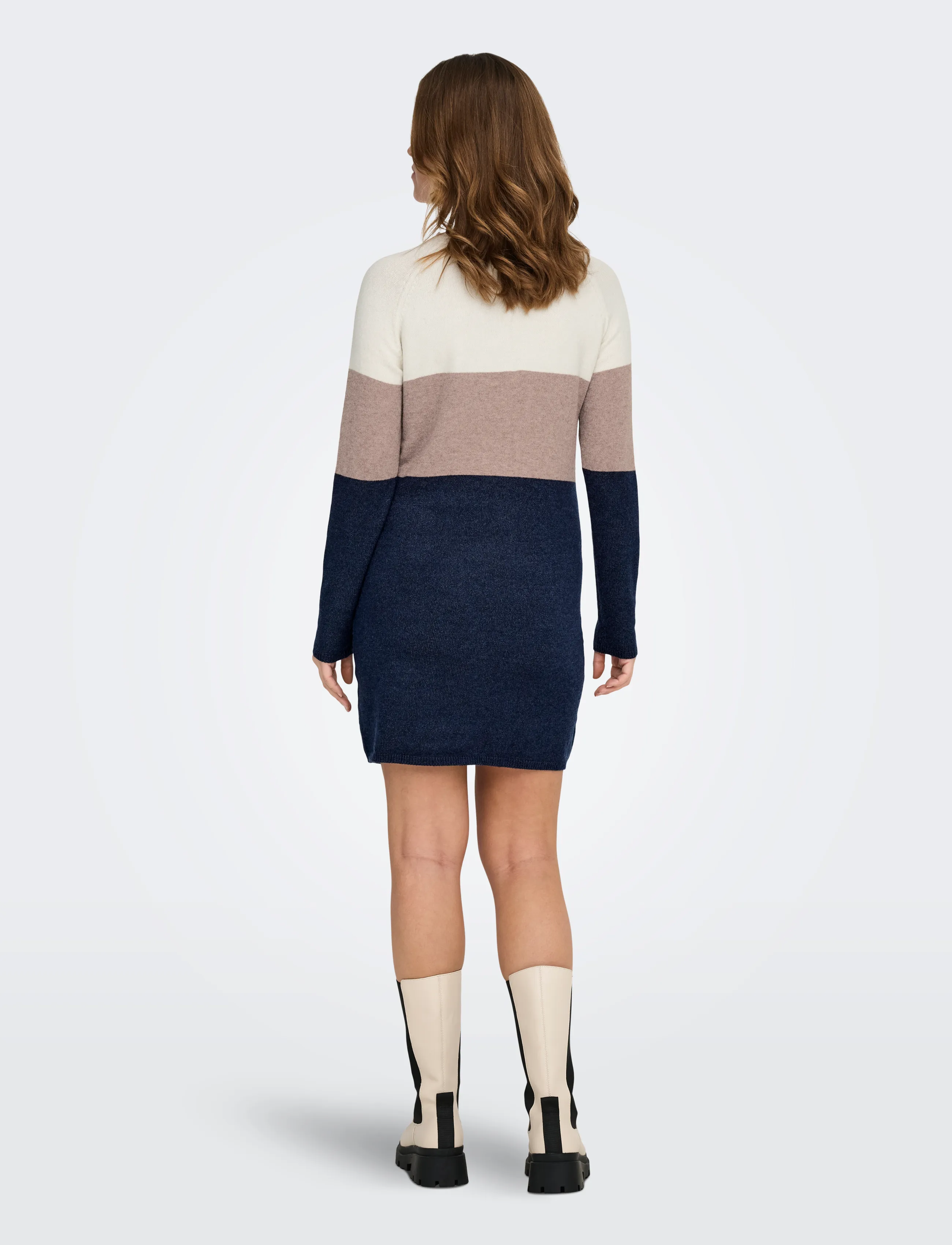 Only Maternity - OLMLILLO L/S DRESS KNT NOOS - whitecap gray - 4
