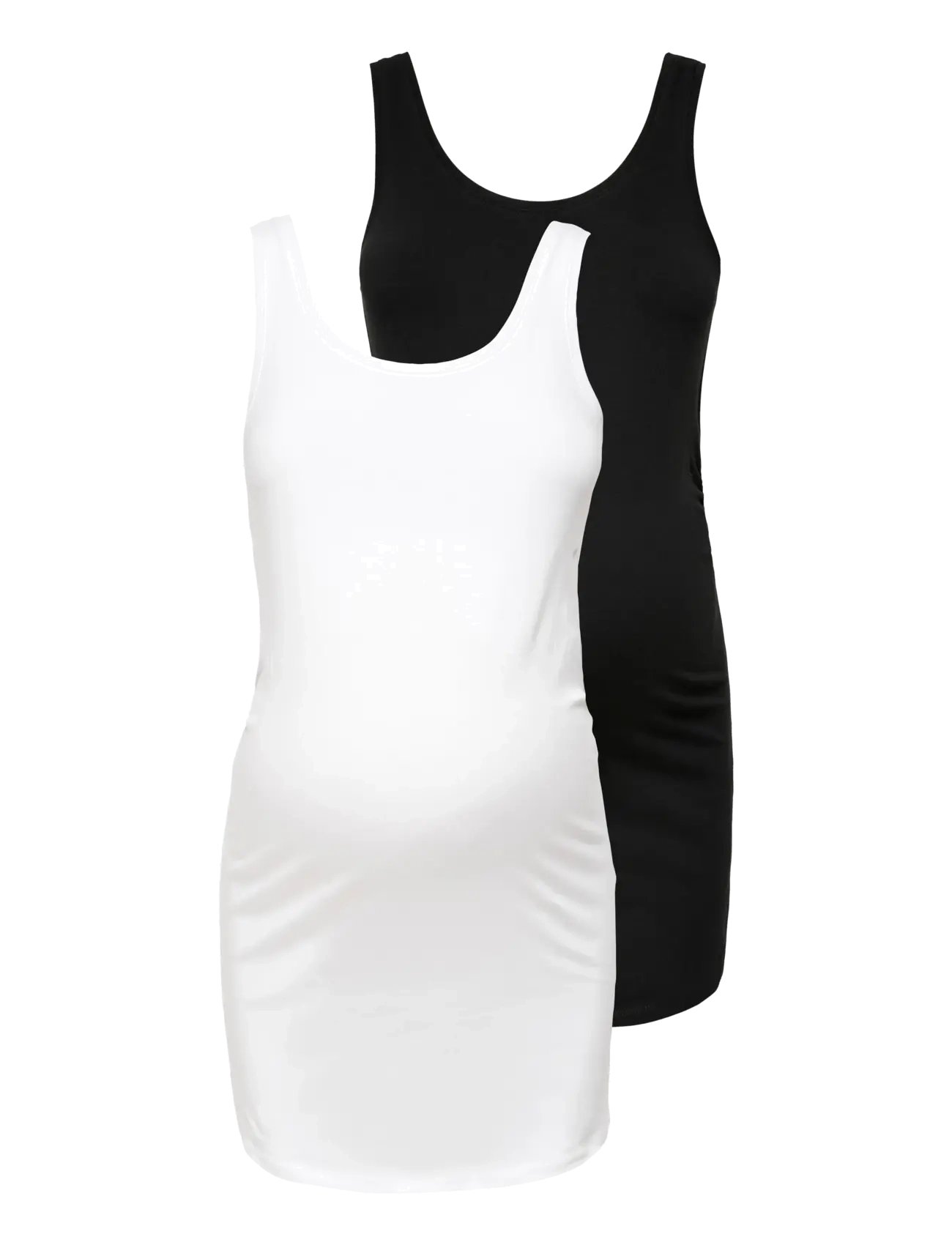 Only Maternity OLMLOVELY LONG TOP TT 2PCK JRS NOOS - Only Maternity - BLACK / black