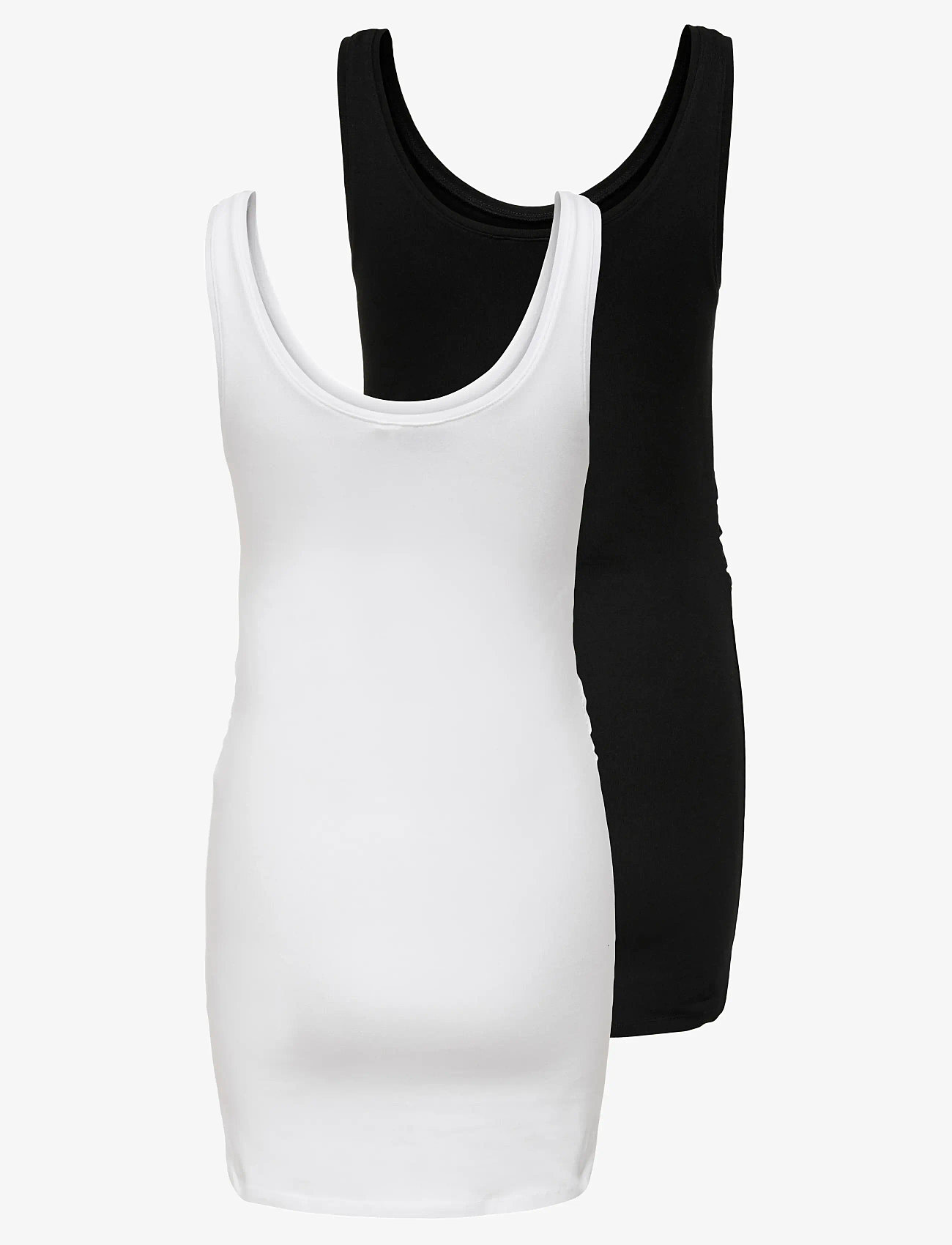Only Maternity - OLMLOVELY LIFE LONG TOP TT 2PCK JRS NOOS - overdele - black - 2