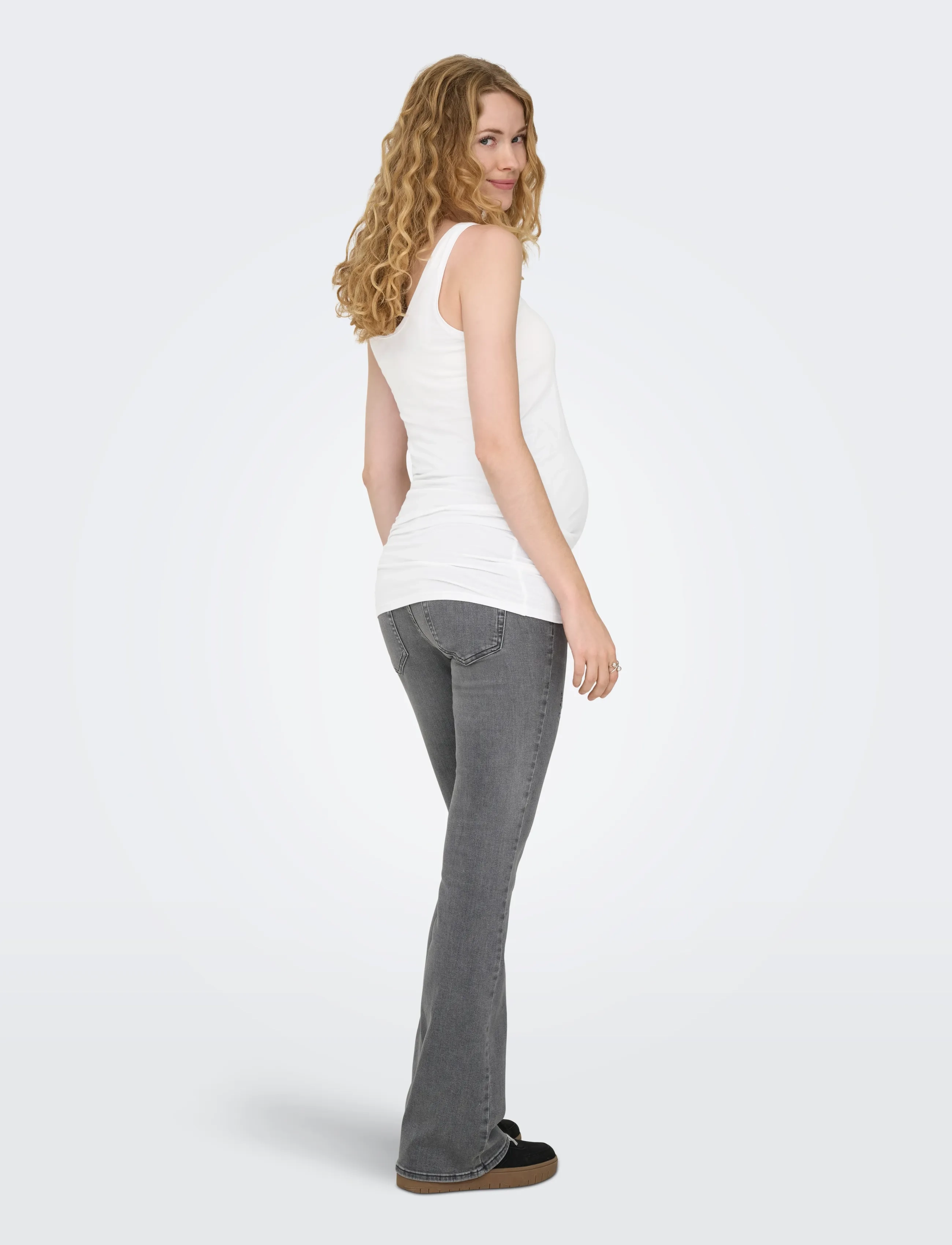 Only Maternity - OLMLOVELY LONG TOP TT 2PCK JRS NOOS - tops - black - 3