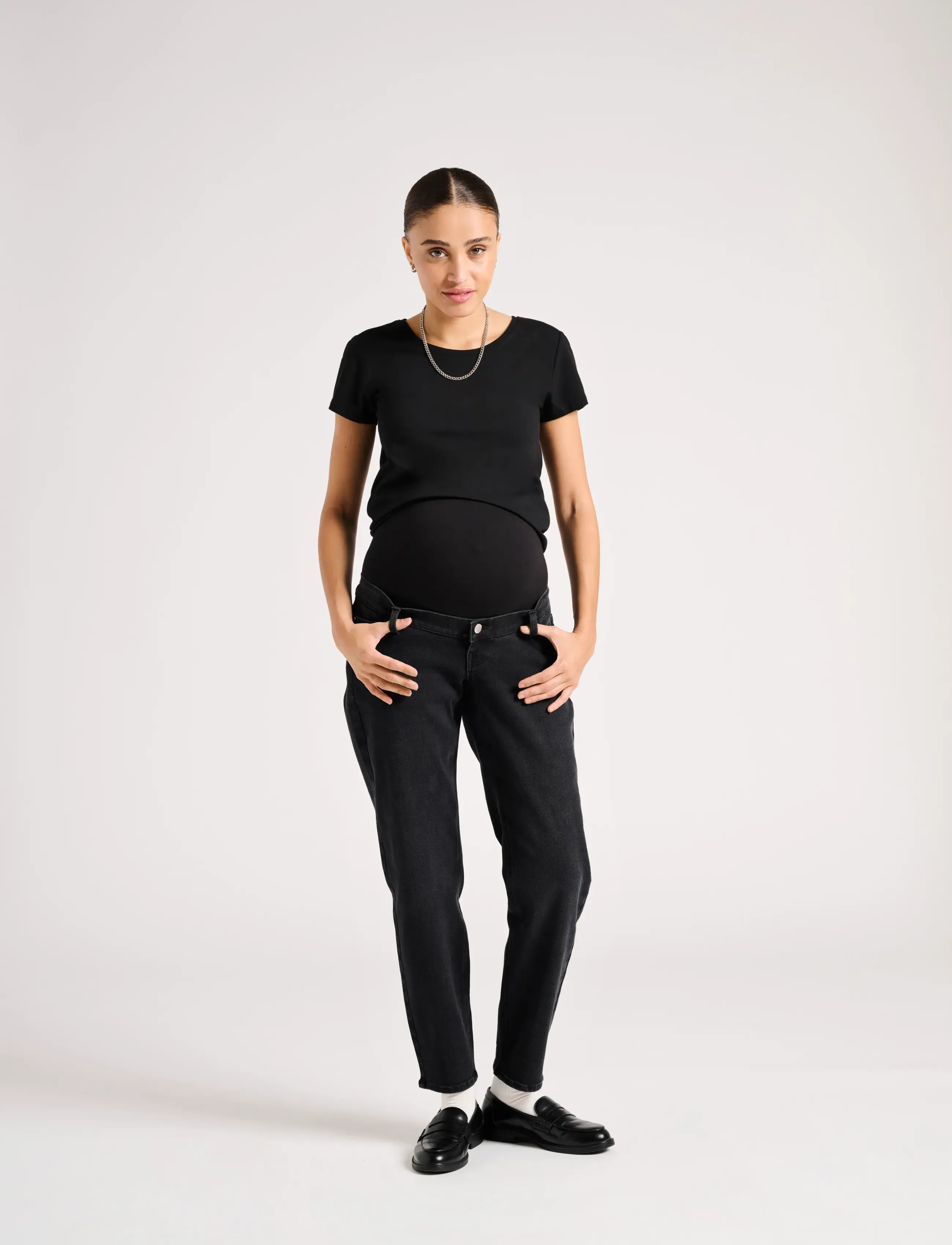 Only Maternity - OLMLOVELY S/S ONECK TOP 2PACK NOOS - overdele - black - 3