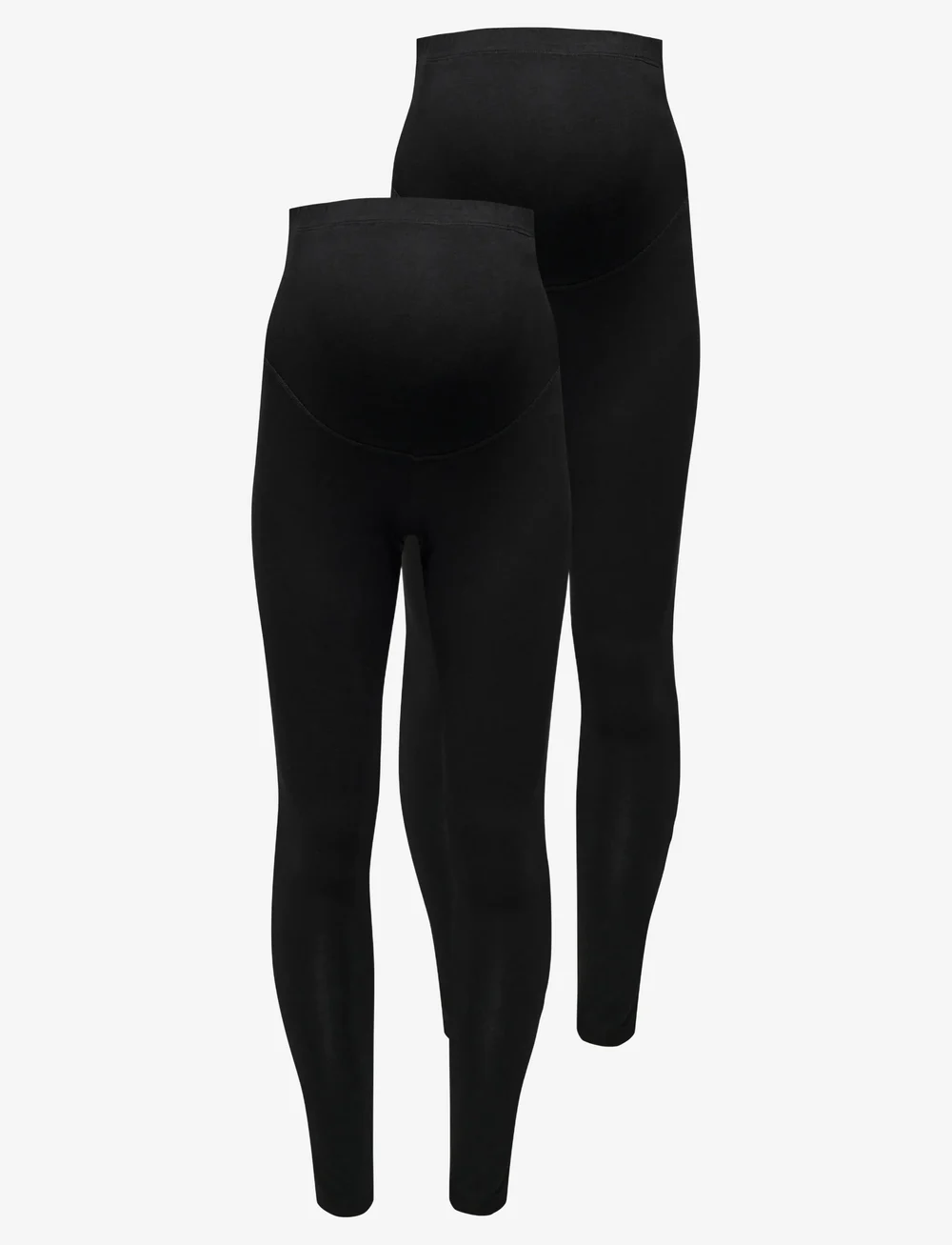 Only Maternity - OLMLOVELY NEW LEGGING 2PCK JRS NOOS - leggings - black - 1