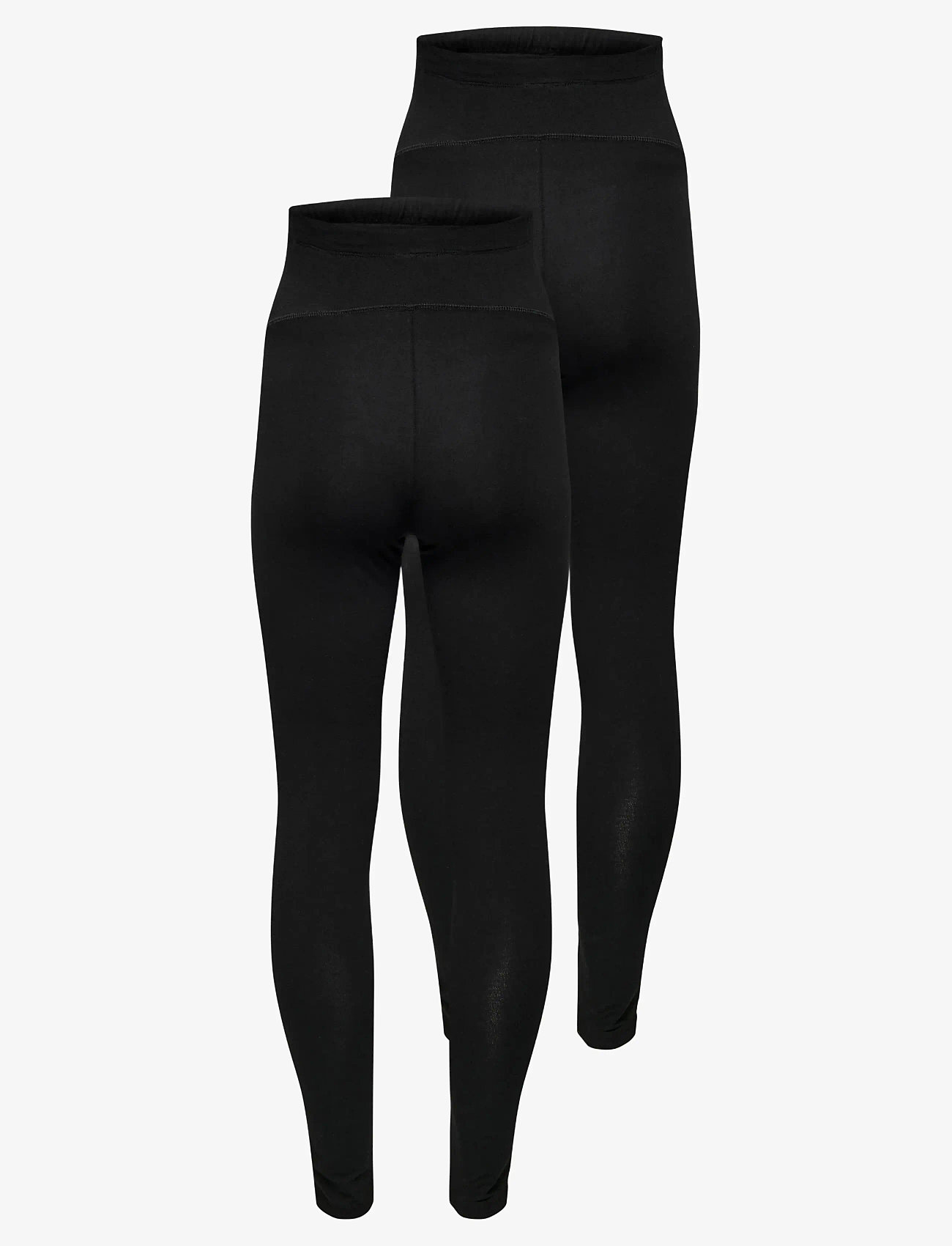 Only Maternity - OLMLOVELY LIFE NEW LEGGING 2PCK JRS NOOS - leggings - black - 2