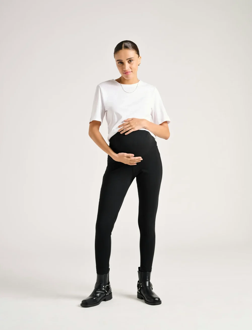 Only Maternity - OLMLOVELY NEW LEGGING 2PCK JRS NOOS - leggings - black - 0