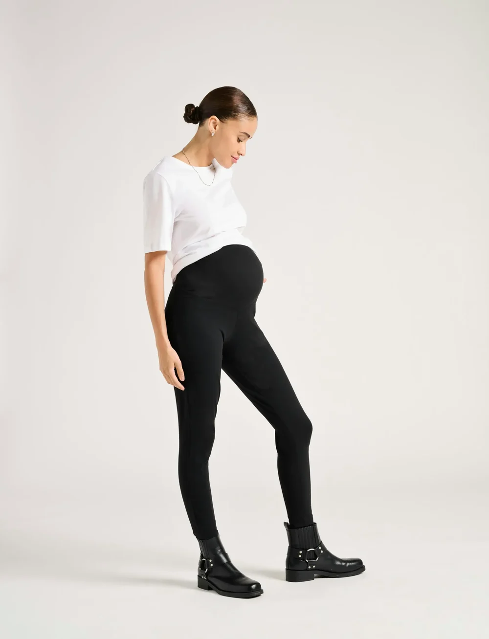 Only Maternity - OLMLOVELY NEW LEGGING 2PCK JRS NOOS - leggings - black - 4