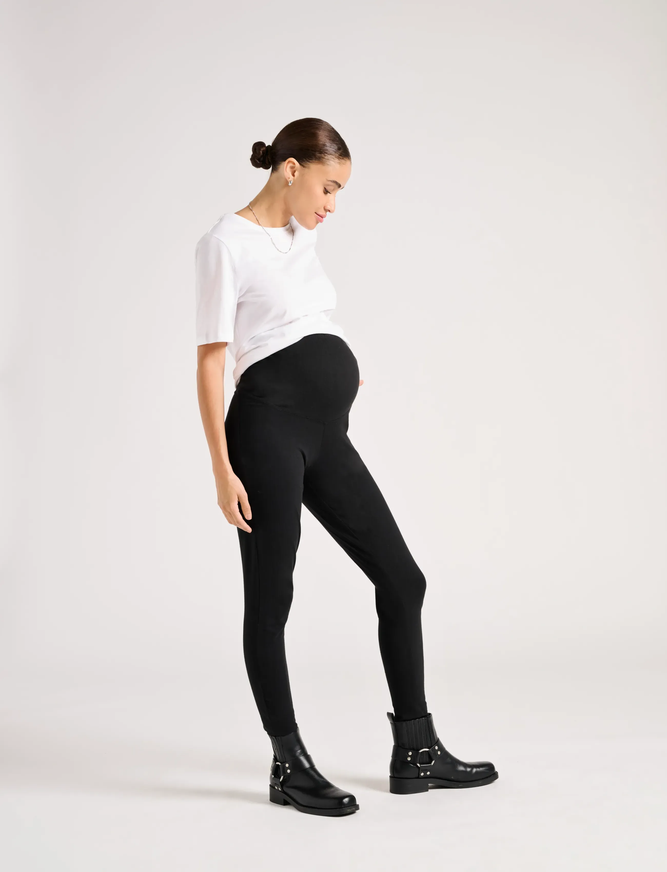 Only Maternity - OLMLOVELY NEW LEGGING 2PCK JRS NOOS - leggings - black - 4