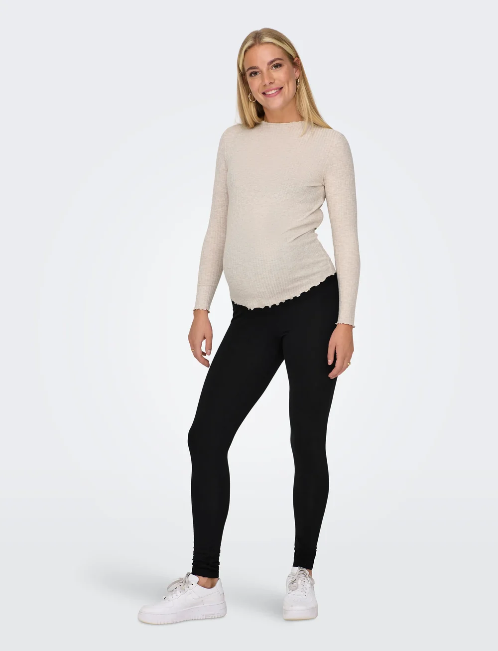 Only Maternity - OLMLOVELY NEW LEGGING 2PCK JRS NOOS - leggings - black - 5