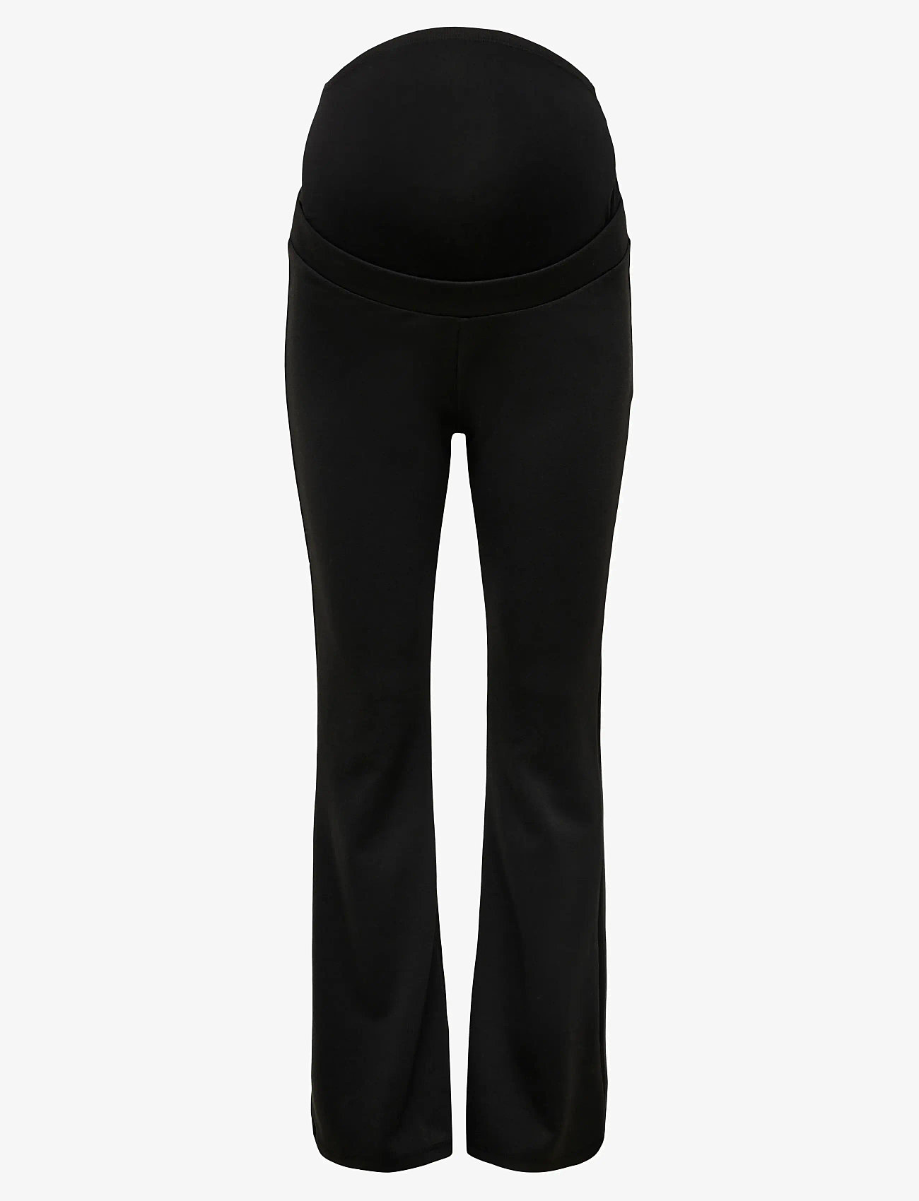 Only Maternity - OLMFEVER STRETCH FLAIRED PANTS JRS NOOS - nederdelar - black - 1