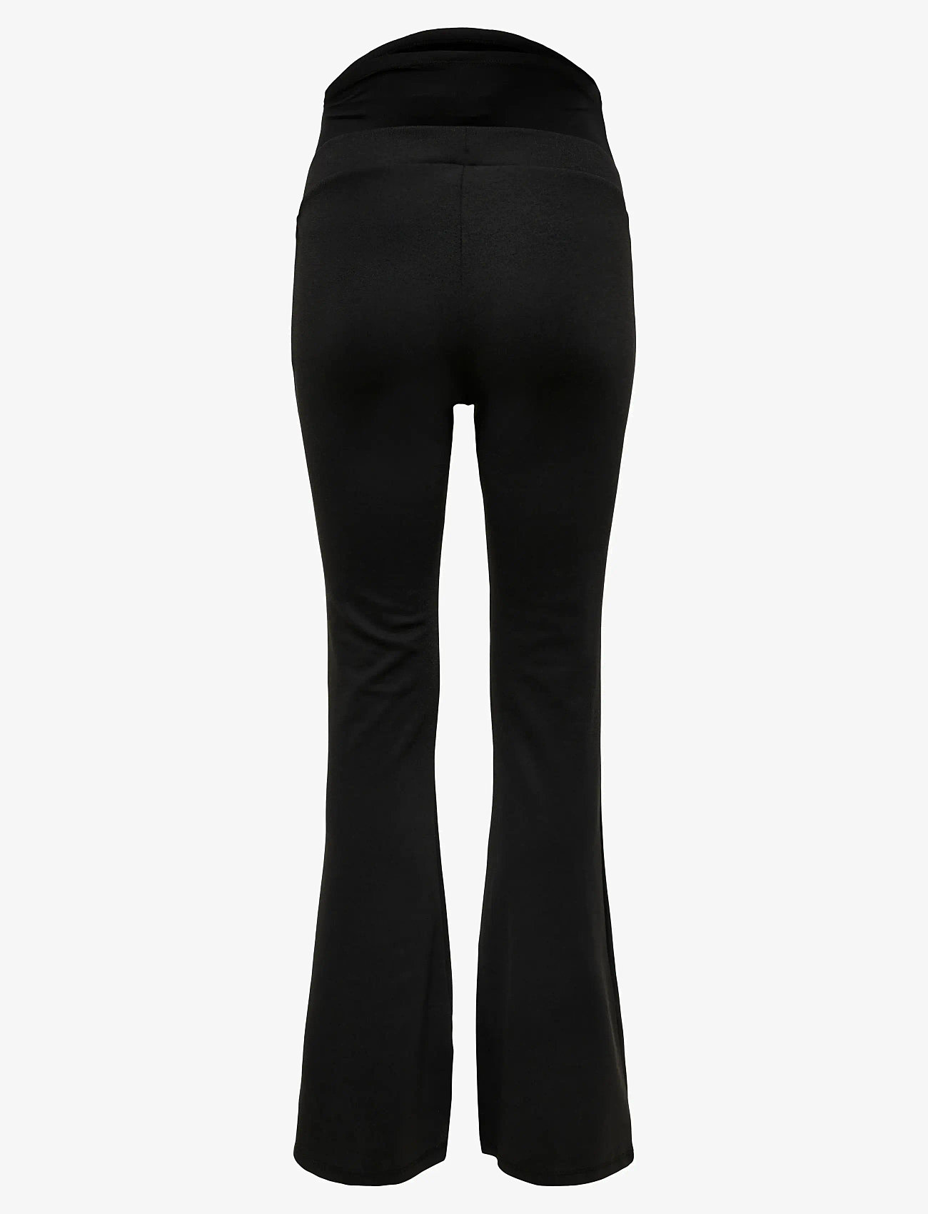 Only Maternity - OLMFEVER STRETCH FLAIRED PANTS JRS NOOS - nederdelar - black - 2