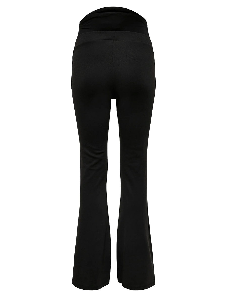 Only Maternity - OLMFEVER STRETCH FLAIRED PANTS JRS NOOS - underdele - black - 2