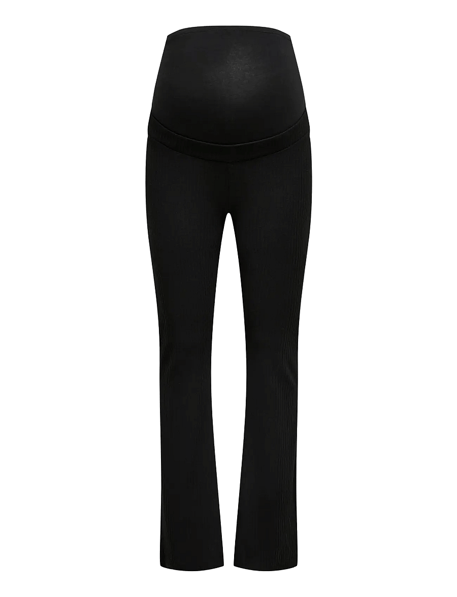 Only Maternity - OLMNELLA FLARED PANT JRS NOOS - flare bukser - black - 1