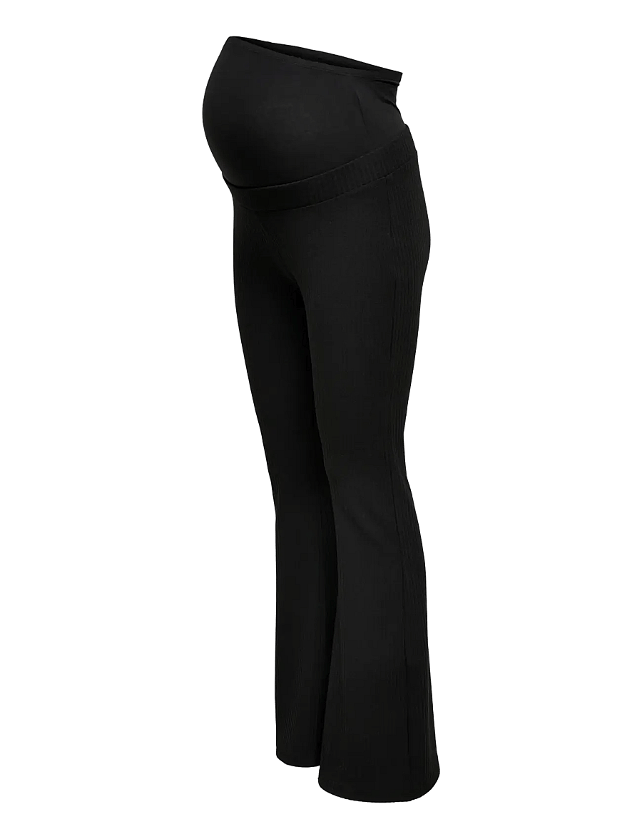Only Maternity - OLMNELLA FLARED PANT JRS NOOS - flare bukser - black - 3