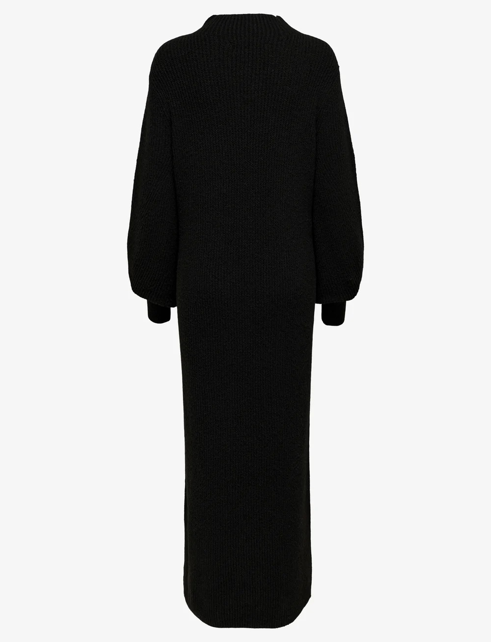 Only Maternity - OLMLUCCA L/S O-NECK DRESS KNT - knitted dresses - black - 2