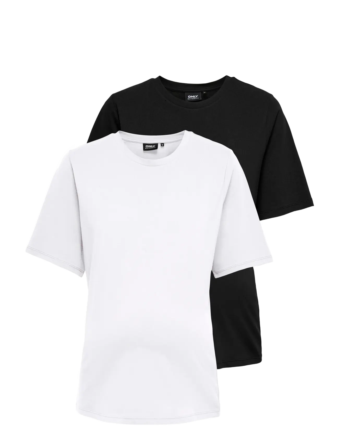 Only Maternity OLMONLY S/S 2-PACK TOP JRS NOOS - Only Maternity - BLACK / multi