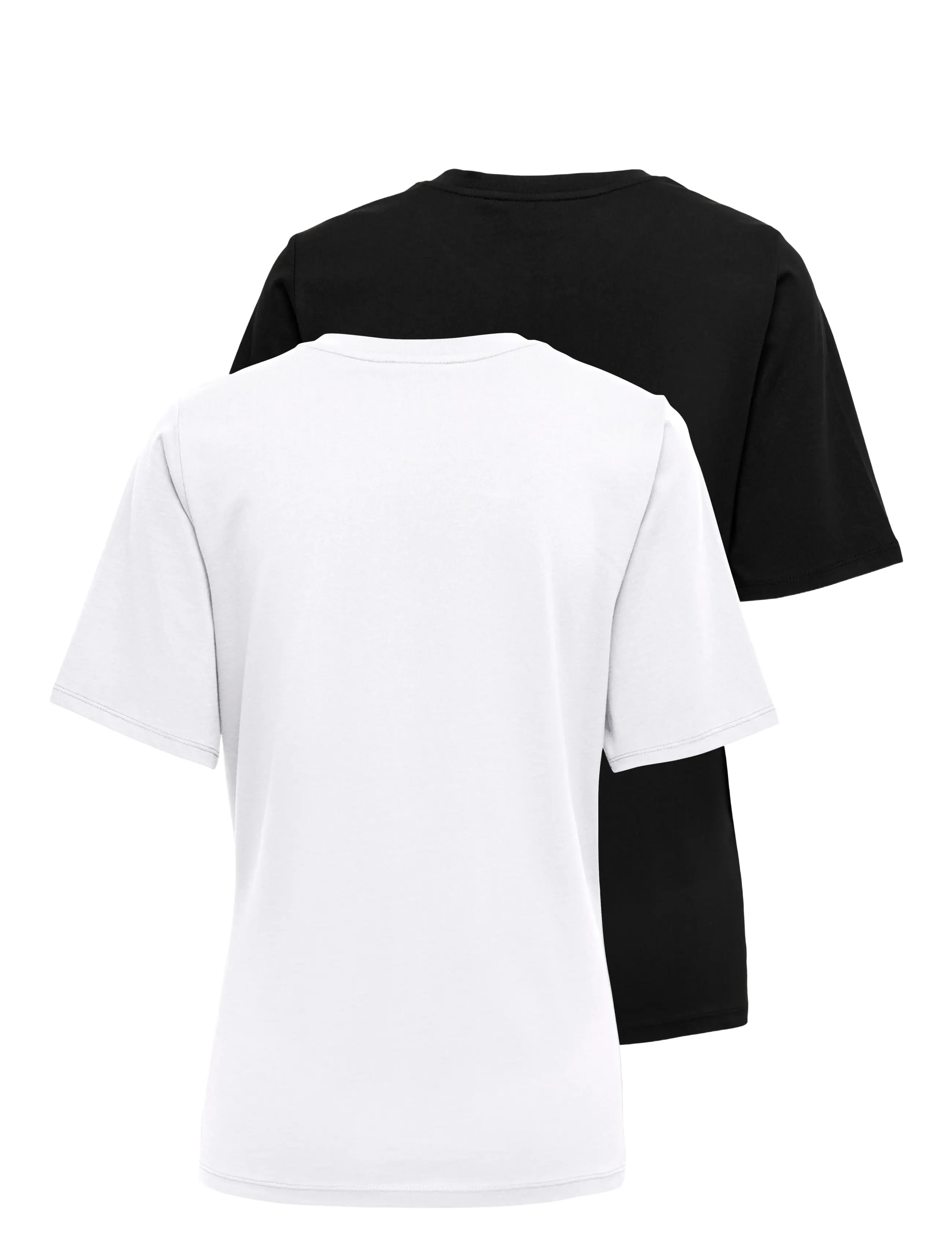 Only Maternity - OLMONLY S/S 2-PACK TOP JRS NOOS - t-shirts - black - 2