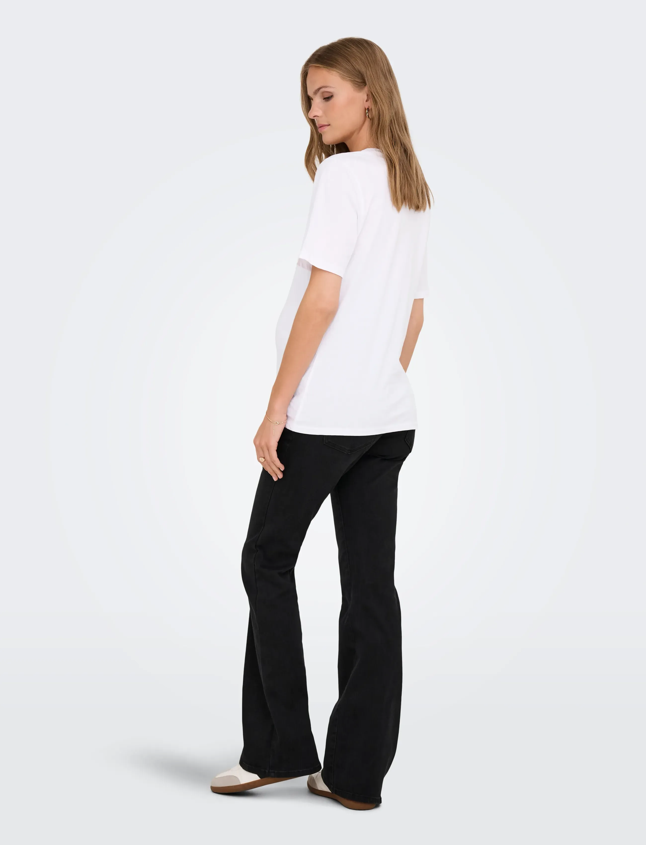 Only Maternity - OLMONLY S/S 2-PACK TOP JRS NOOS - t-shirts - black - 4
