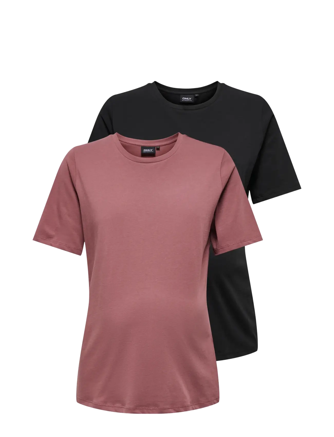 Only Maternity OLMONLY S/S 2-PACK TOP JRS NOOS - Only Maternity - ROSE BROWN / pink/rose