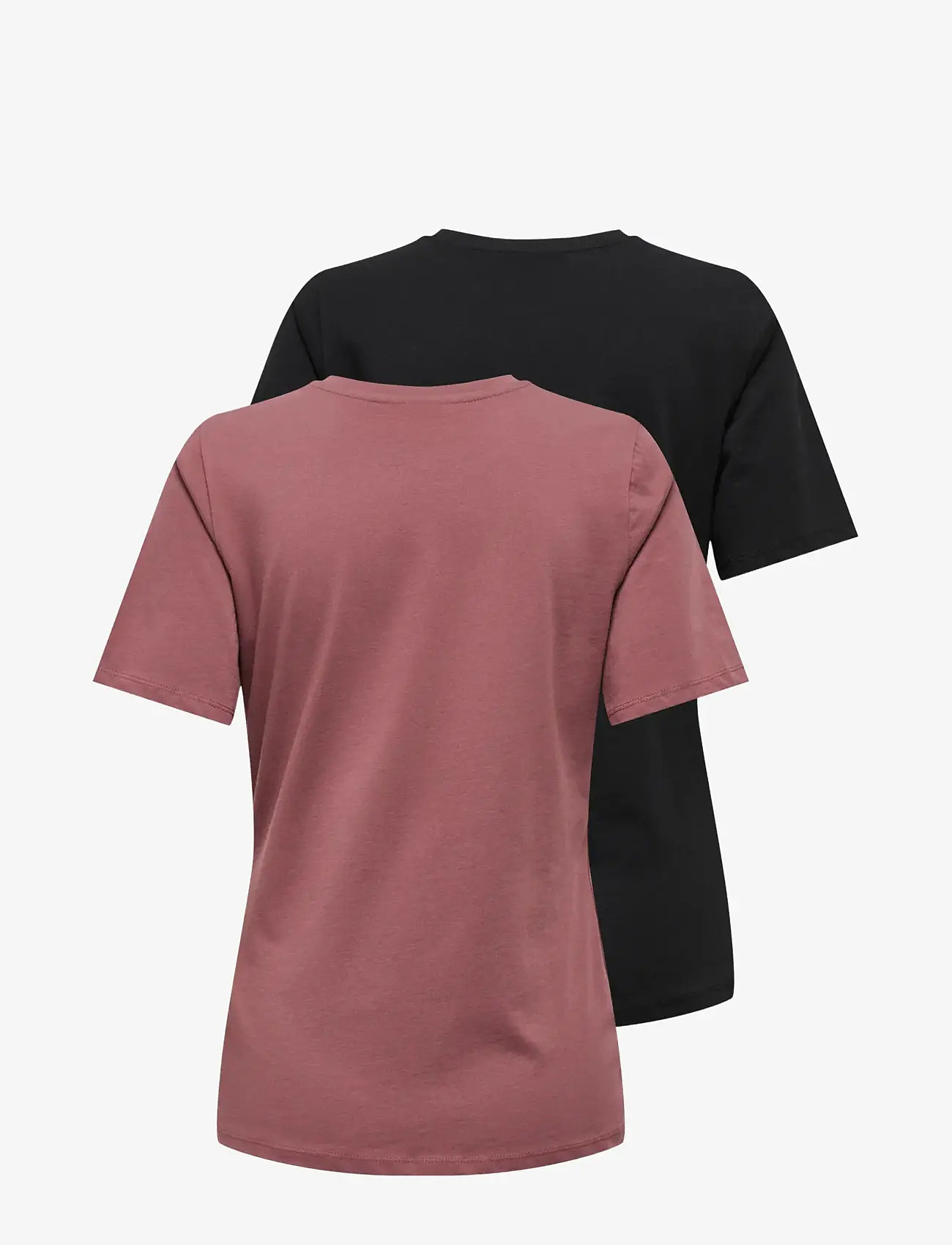 Only Maternity - OLMONLY S/S 2-PACK TOP JRS NOOS - t-särgid - rose brown - 1