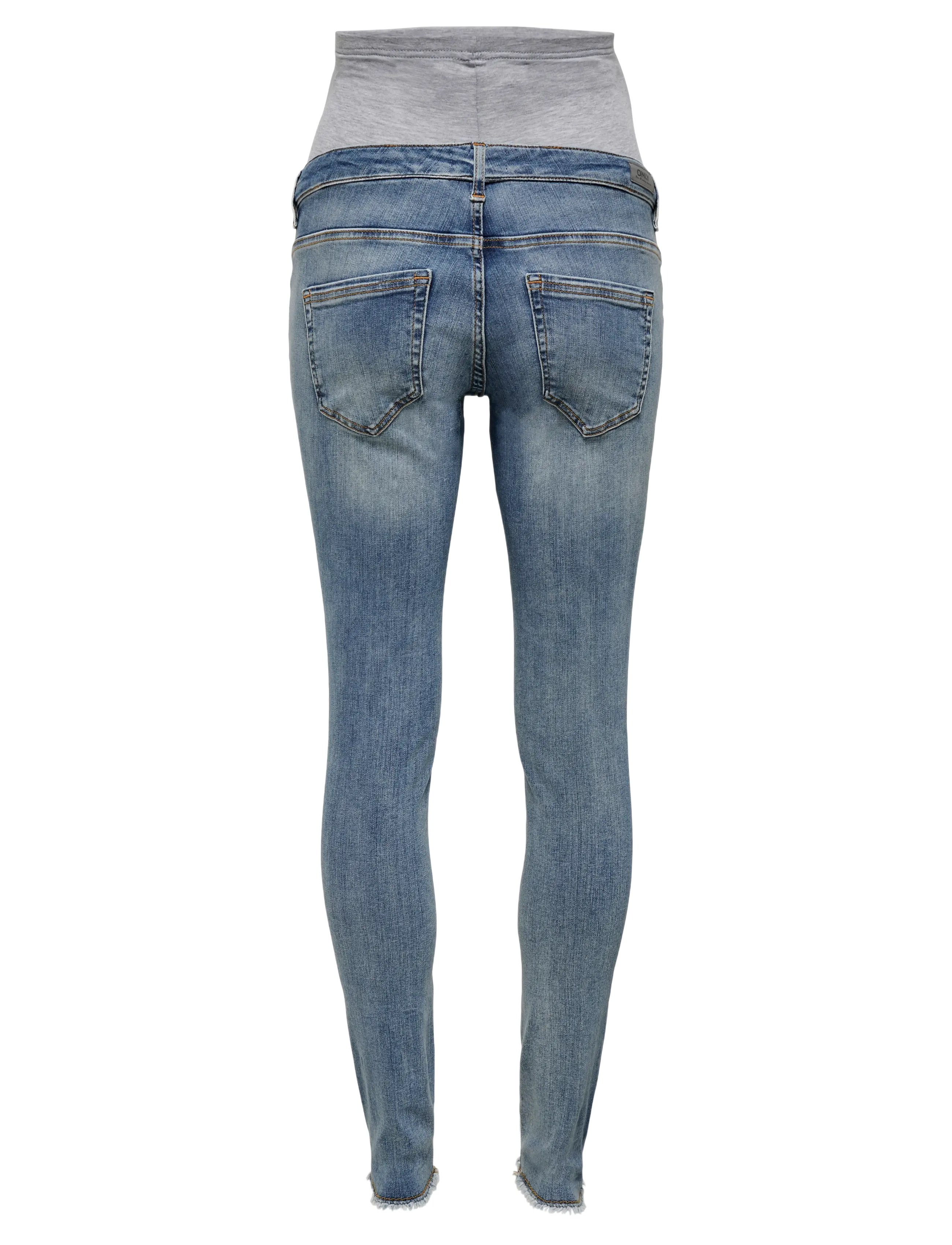 Only Maternity - OLMBLUSH MID SK ANK RW DNM NOOS - apatinės dalies rūbai - medium blue denim - 2