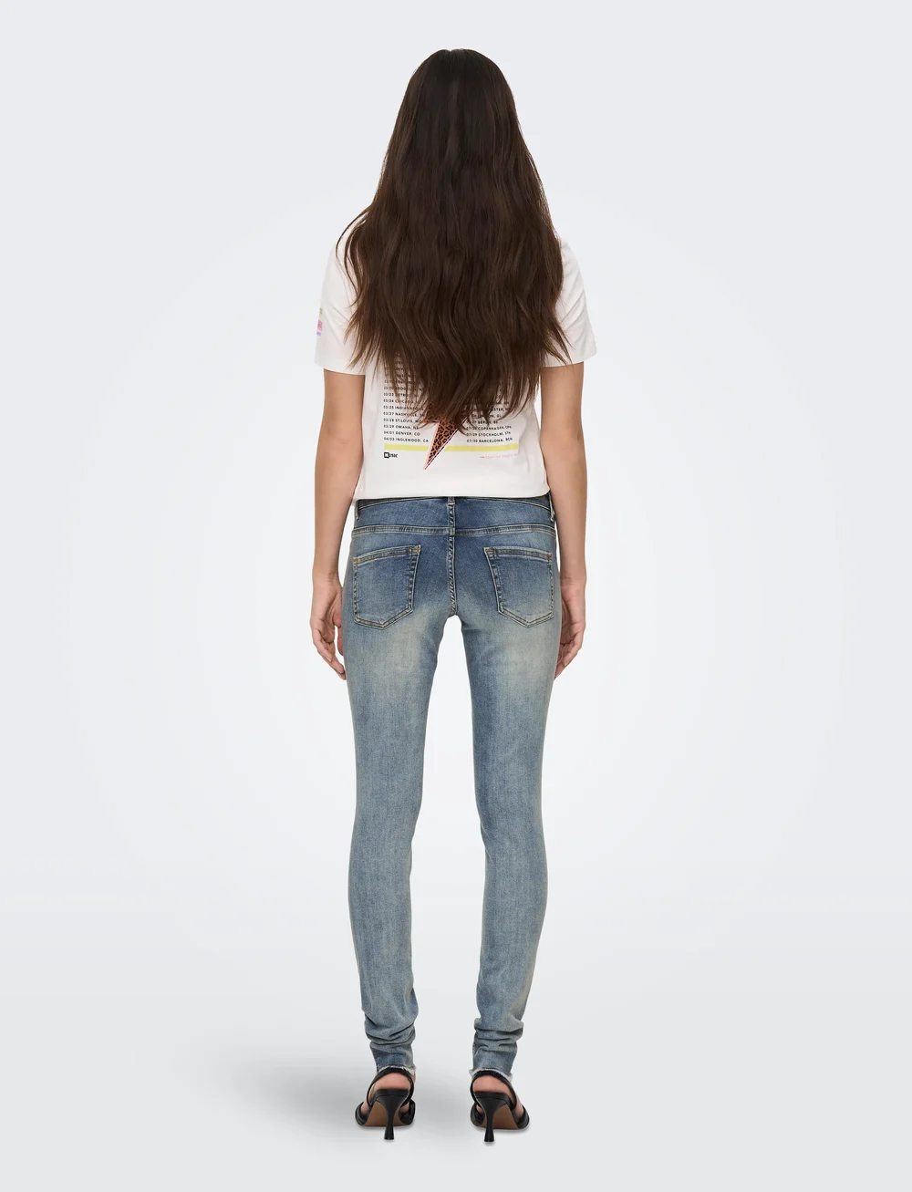 Only Maternity - OLMBLUSH MID SK ANK RW DNM NOOS - bottoms - medium blue denim - 3