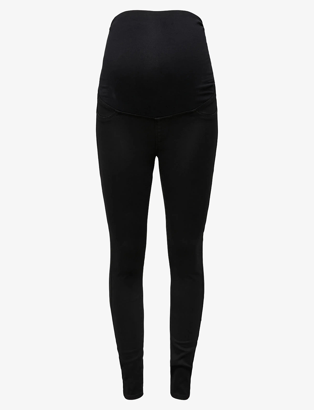 Only Maternity - OLMRAIN REG SK JEGGING BLACK DNM NOOS - püksid - black denim - 1