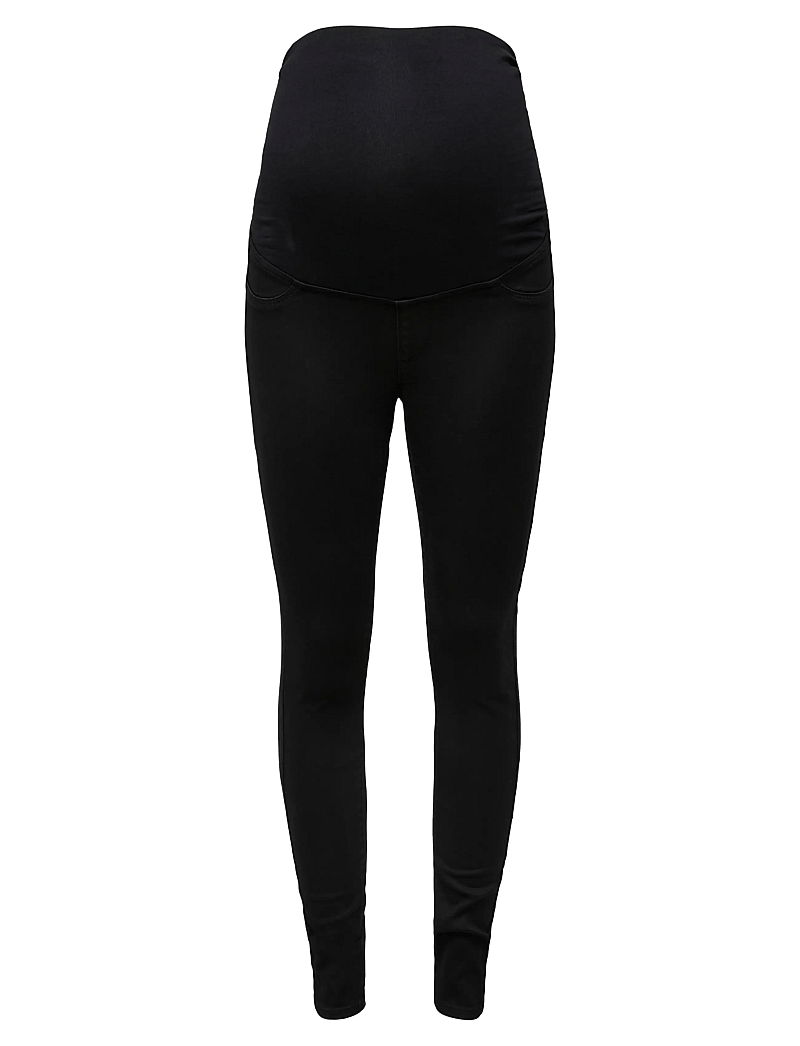 Only Maternity - OLMRAIN REG SK JEGGING BLACK DNM NOOS - püksid - black denim - 1