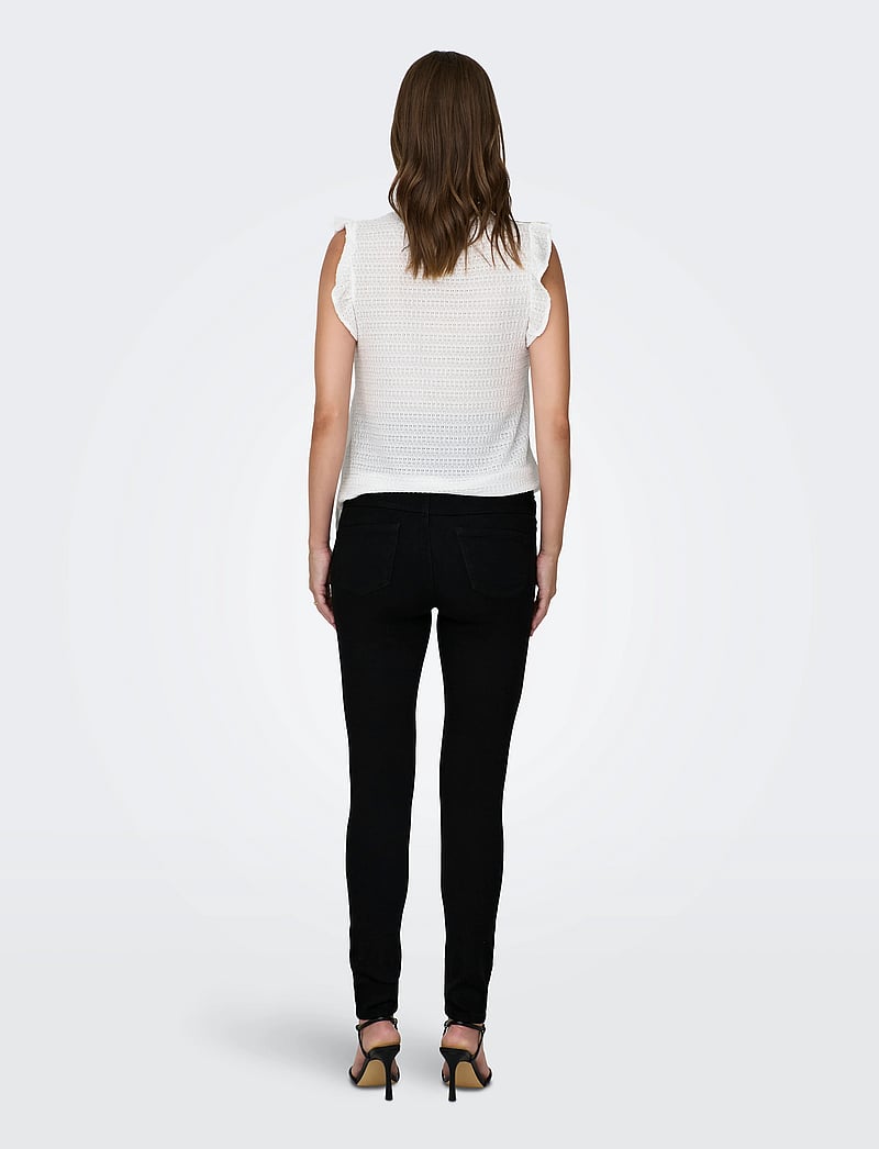 Only Maternity - OLMRAIN REG SK JEGGING BLACK DNM NOOS - püksid - black denim - 3
