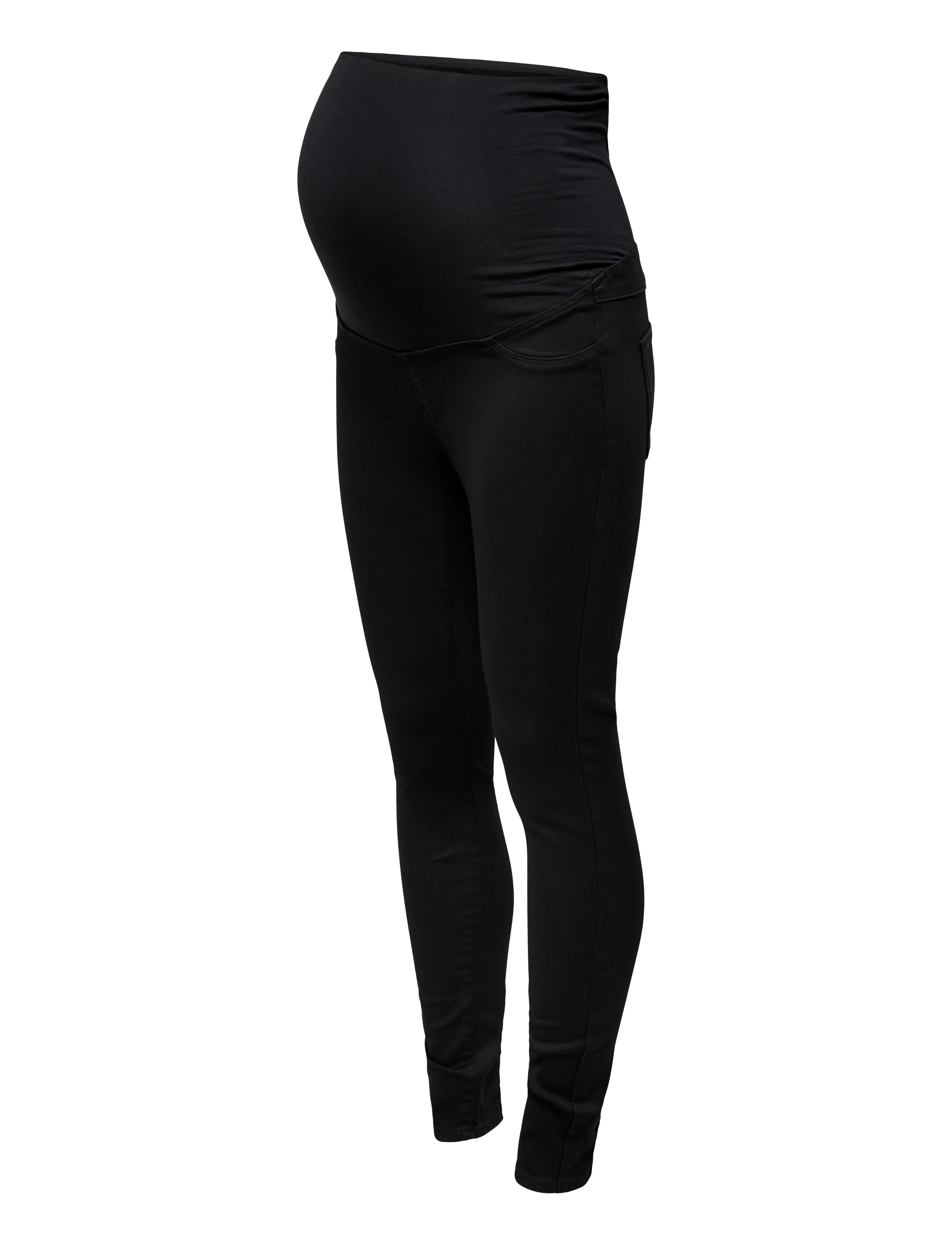 Only Maternity - OLMRAIN REG SK JEGGING BLACK DNM NOOS - underdeler - black denim - 4