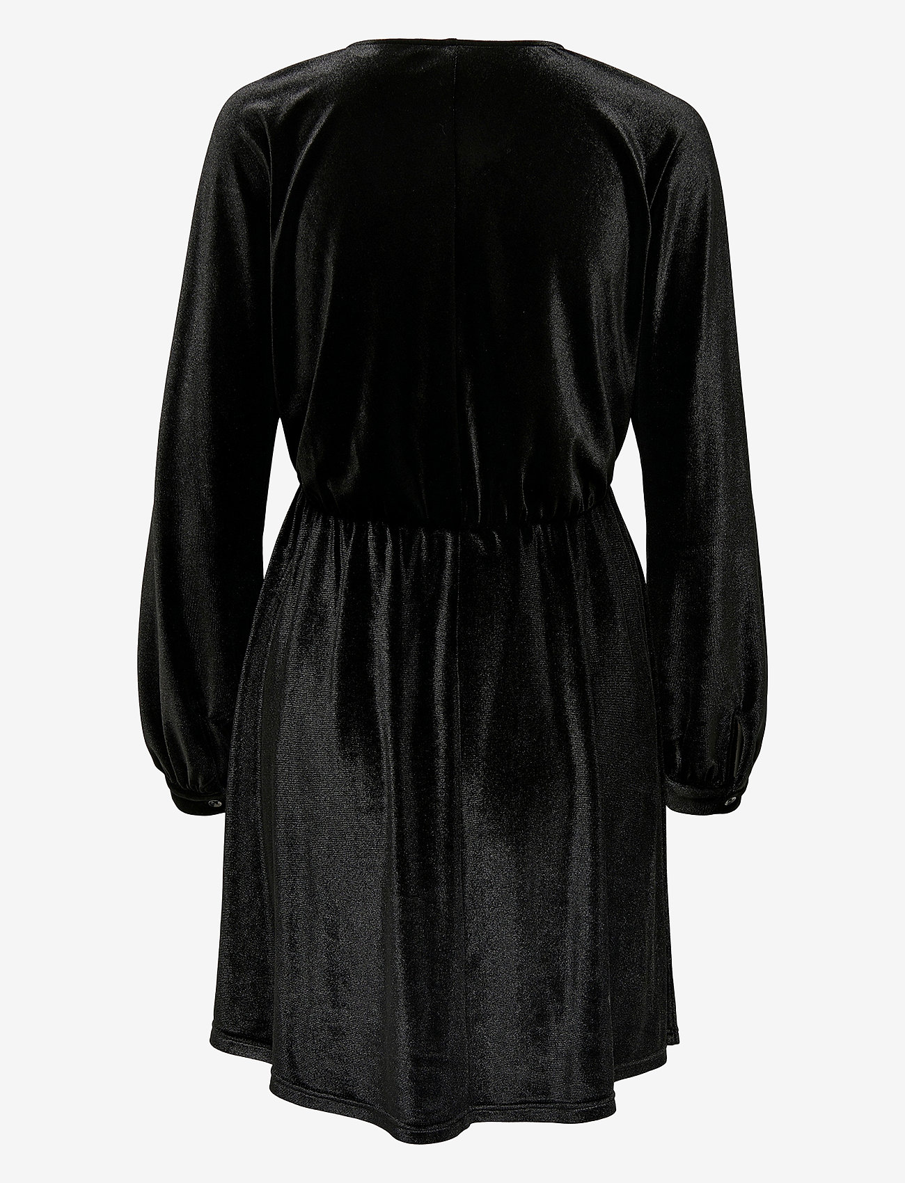Only Maternity - OLMESME LIFE LS VELOUR DNM DRESS - korte kjoler - black - 2