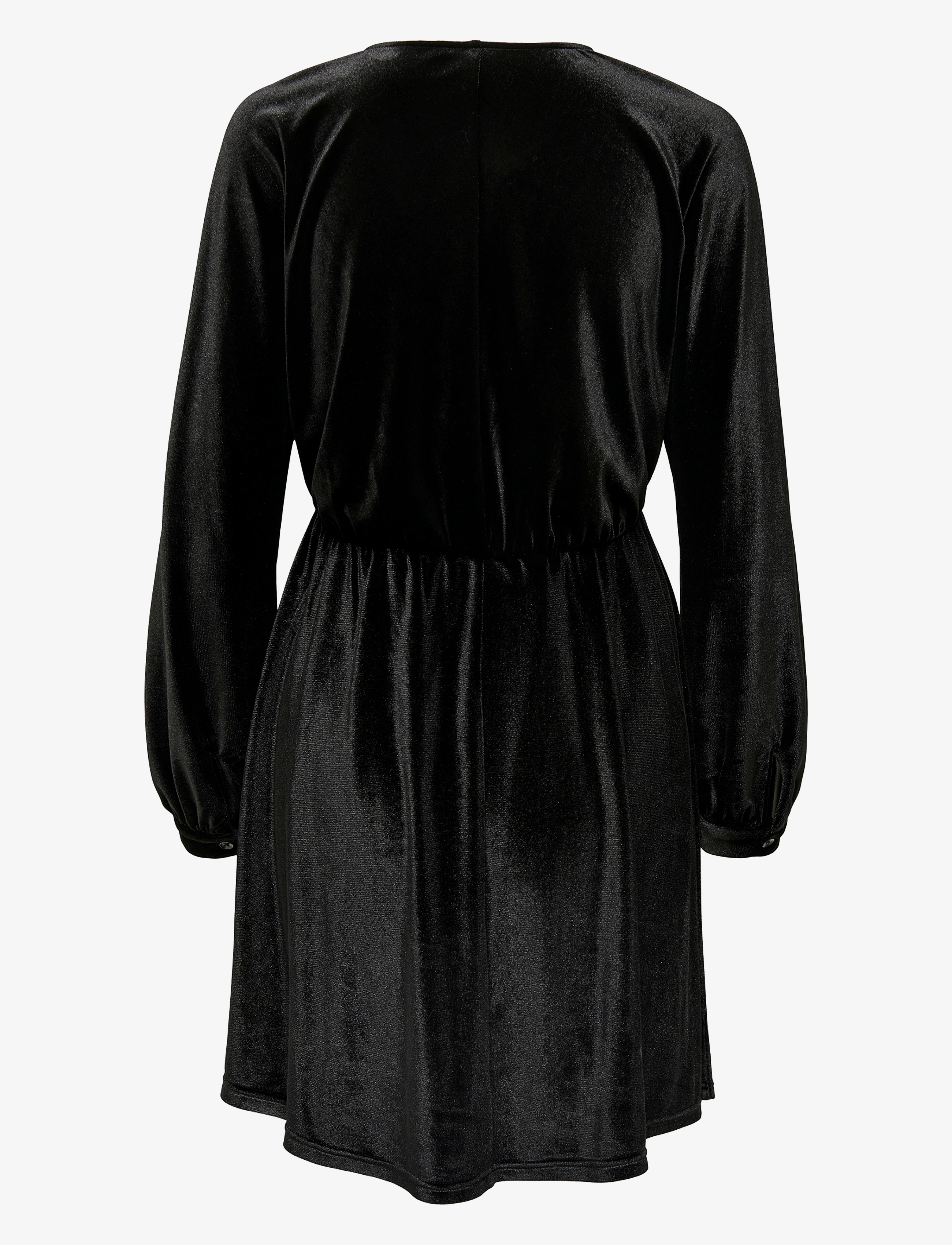 Only Maternity - OLMESME LIFE LS VELOUR DNM DRESS - laveste priser - black - 2