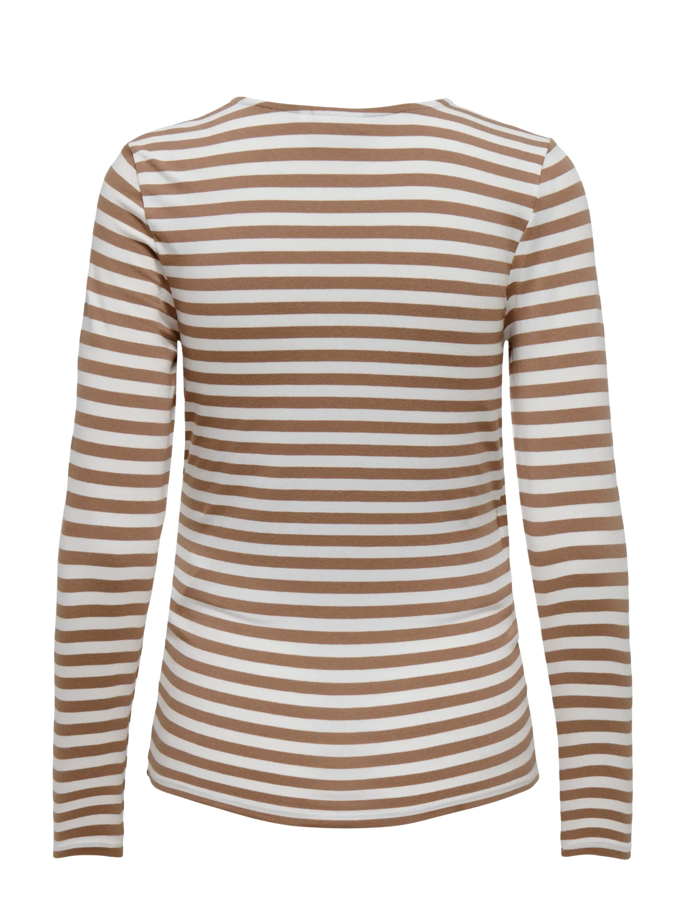 Only Maternity - OLMJOY L/S WRAP STRIPES TOP JRS NOOS - hauts à manches longues - beaver fur - 2