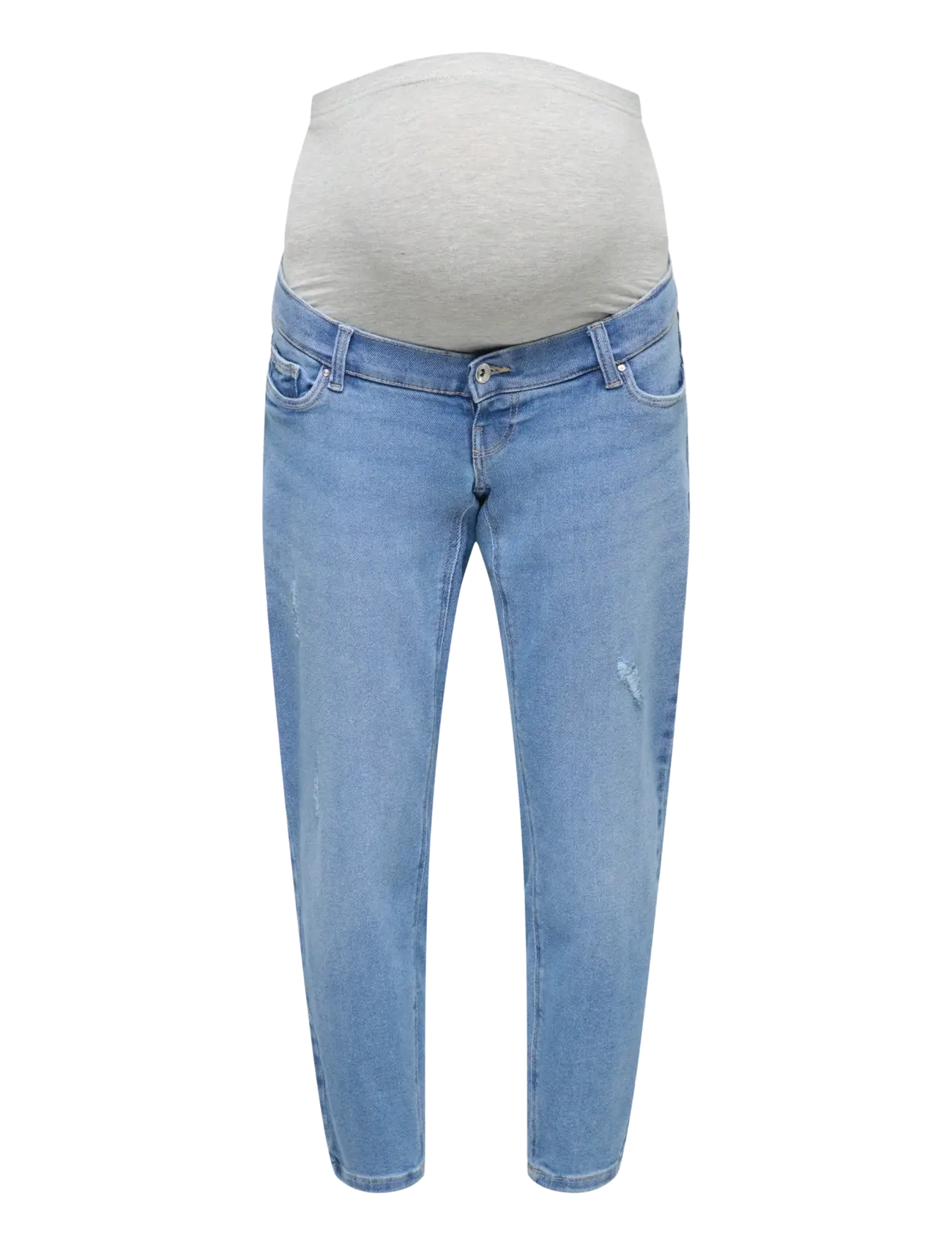 Only Maternity OLMCATWALK HW MOM AK DES DNM PIM040 NOOS - Jeans - LIGHT BLUE BLEACHED DENIM / blue