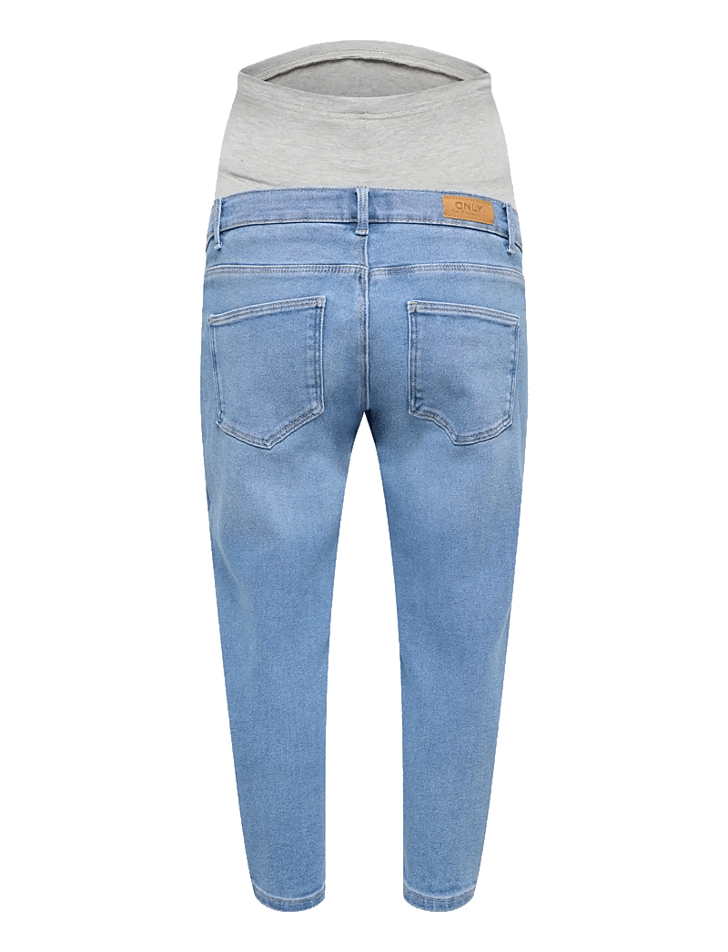 Only Maternity - OLMCATWALK HW MOM AK DES DNM PIM040 NOOS - mom jeans - light blue bleached denim - 2