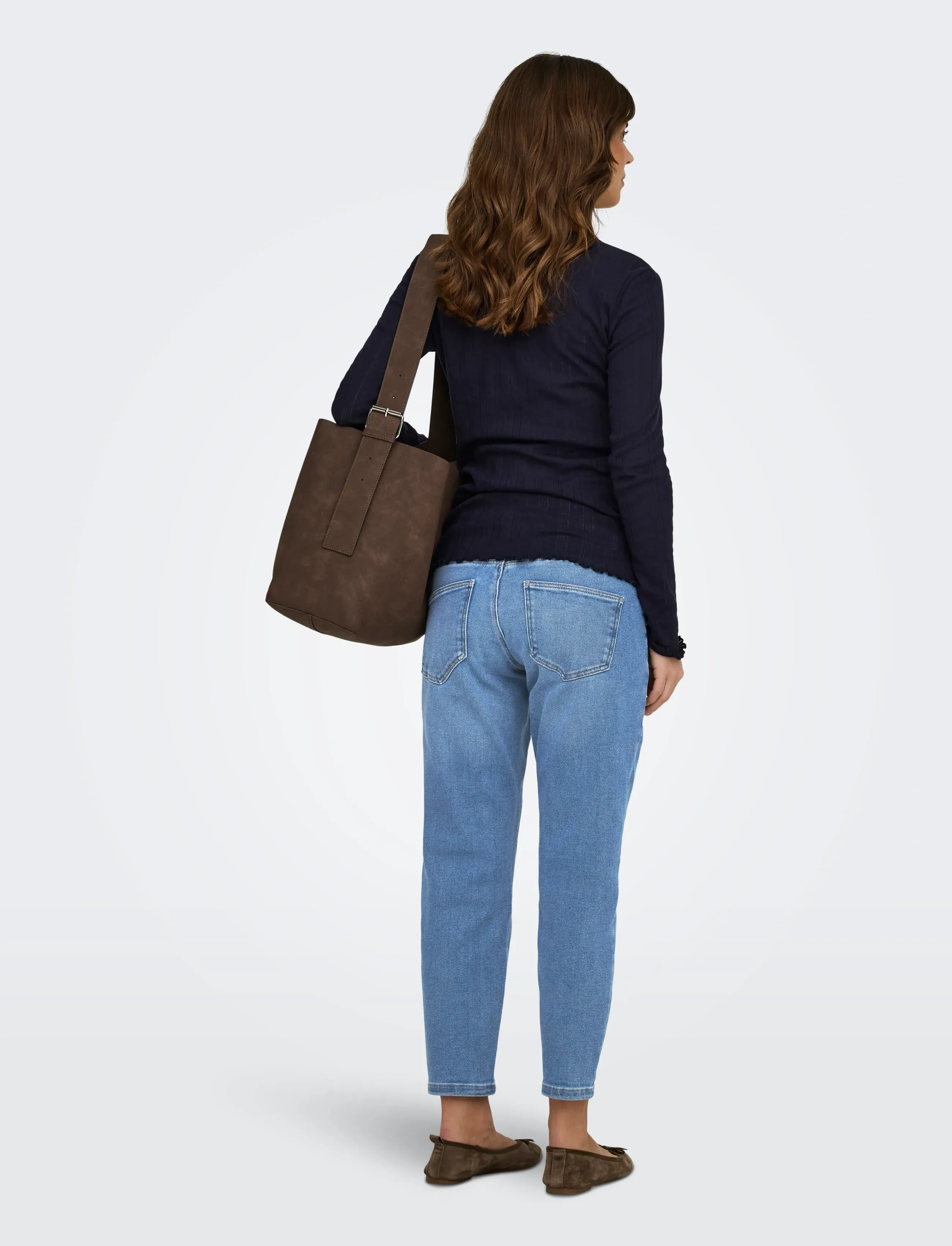 Only Maternity - OLMCATWALK HW MOM AK DES DNM PIM040 NOOS - bas - light blue bleached denim - 3