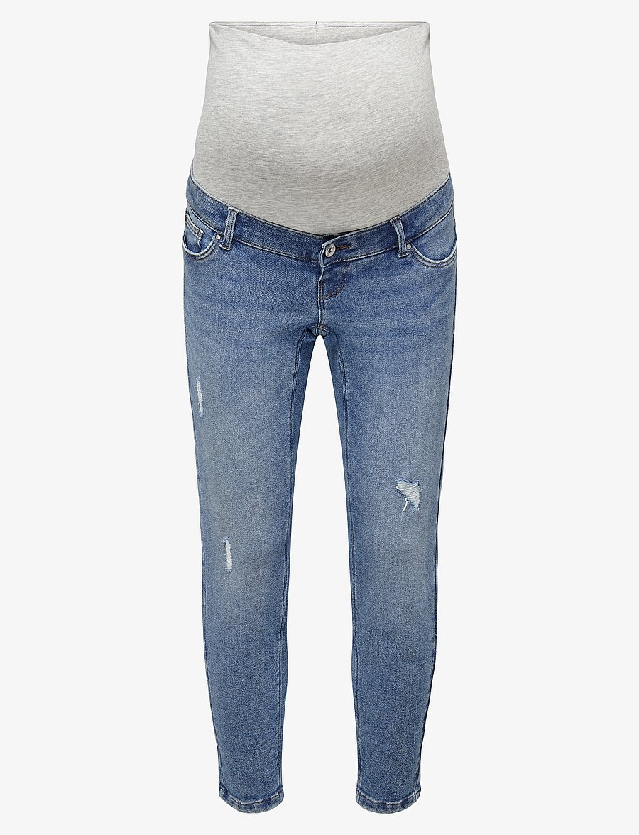 Only Maternity - OLMCATWALK HW MOM AK DES DNM PIM040 NOOS - underdele - light blue denim - 1