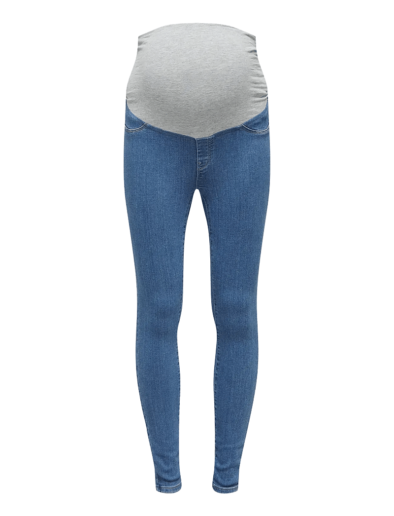 Only Maternity - OLMRAIN LIFE REG SK LEGGING MBD DNM NOOS - püksid - medium blue denim - 1