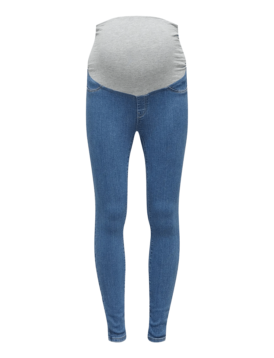 Only Maternity - OLMRAIN LIFE REG SK LEGGING MBD DNM NOOS - broeken - medium blue denim - 1