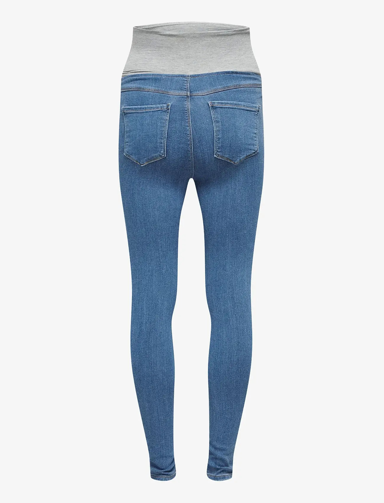 Only Maternity - OLMRAIN LIFE REG SK LEGGING MBD DNM NOOS - püksid - medium blue denim - 2
