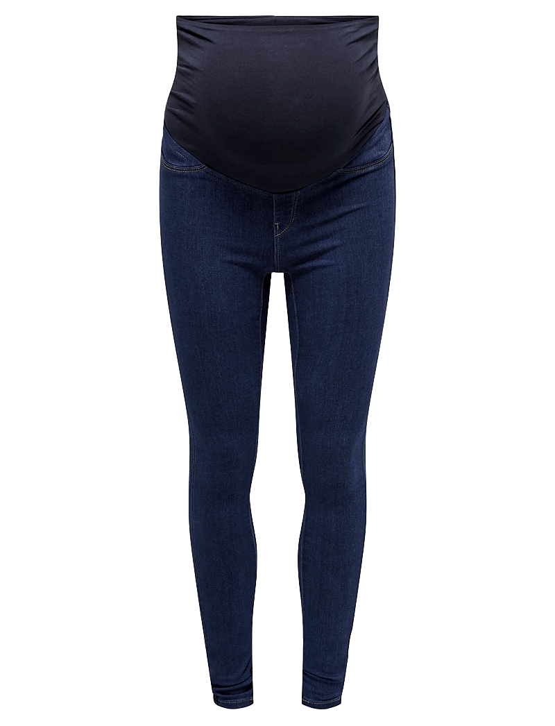 Only Maternity - OLMRAIN LIFE REG SK JEGGING DBD DNM NOOS - liibuvad teksad - dark blue denim - 1