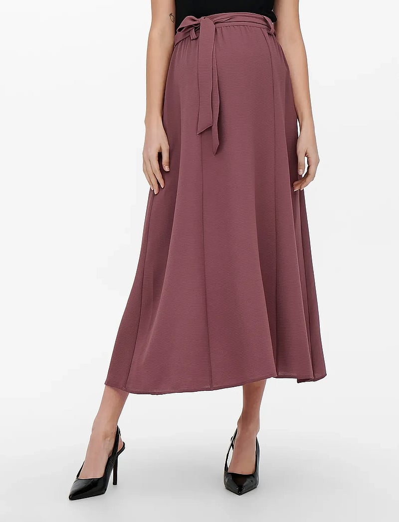 Only Maternity - OLMVIC JASMIN LONG SKIRT WVN NOOS - rose brown - 0