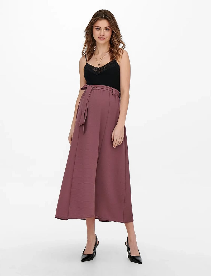 Only Maternity - OLMVIC JASMIN LONG SKIRT WVN NOOS - rose brown - 5