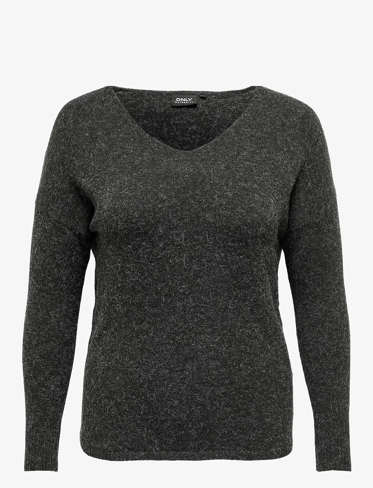 Only Maternity - OLMRICA LIFE L/S V-NECK PULLO KNT - alussärgid - black - 0