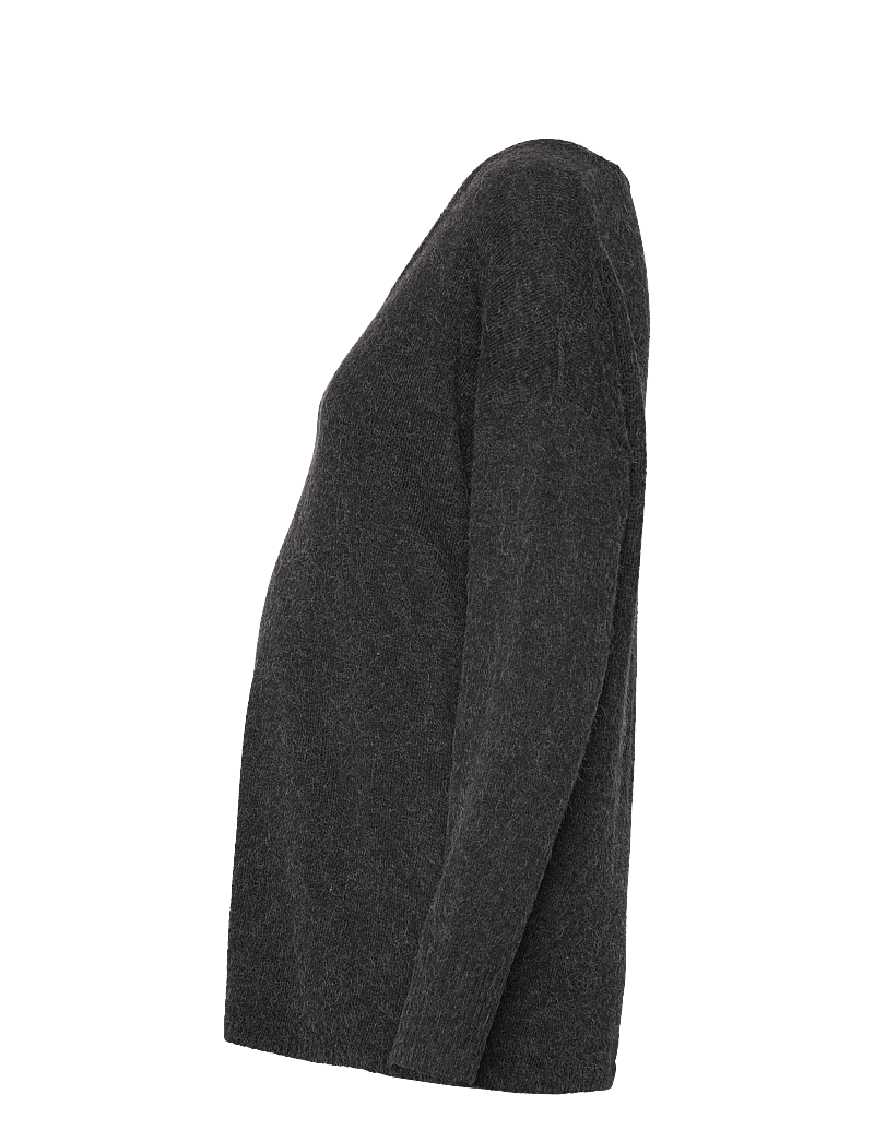 Only Maternity - OLMRICA LIFE L/S V-NECK PULLO KNT - alussärgid - black - 2