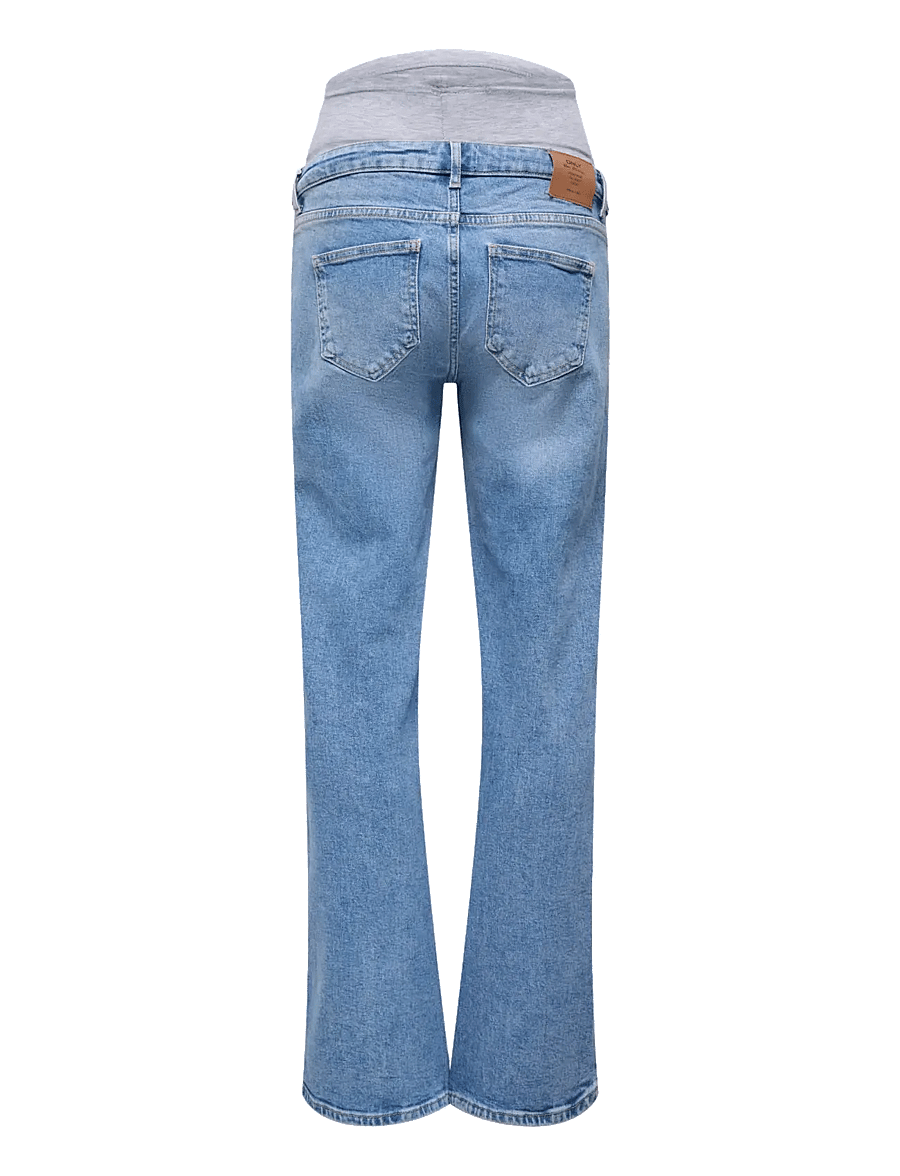 Only Maternity - OLMJUICY HW WIDE LEG REA365 NOOS - medium blue denim - 2