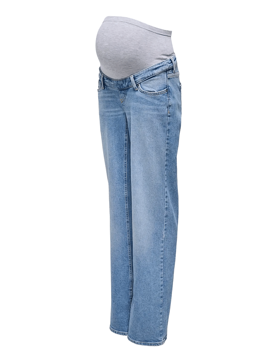 Only Maternity - OLMJUICY HW WIDE LEG REA365 NOOS - medium blue denim - 3